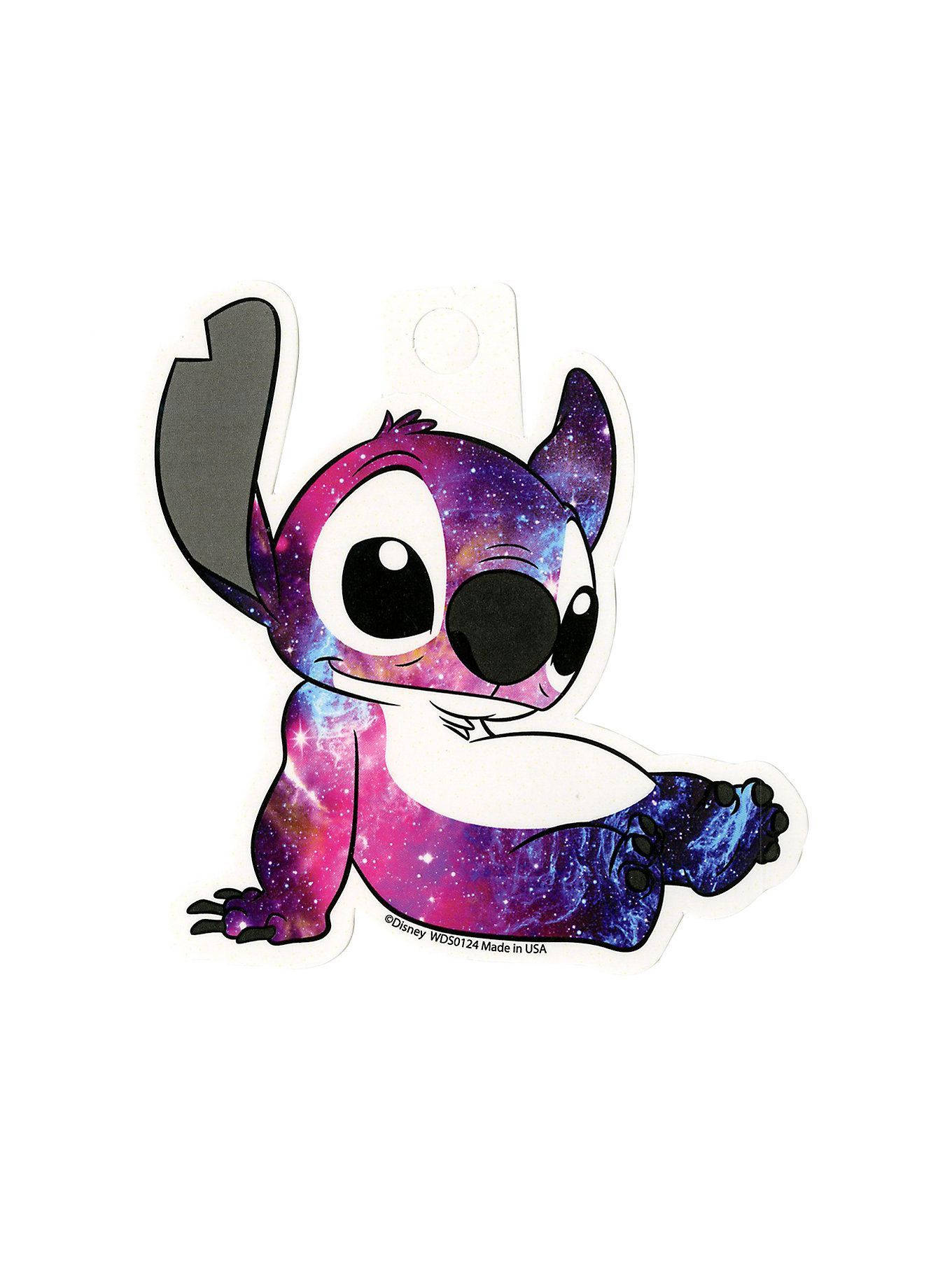 Pink Stitch, galaxy swirls, purple blue, HD Phone Wallpaper