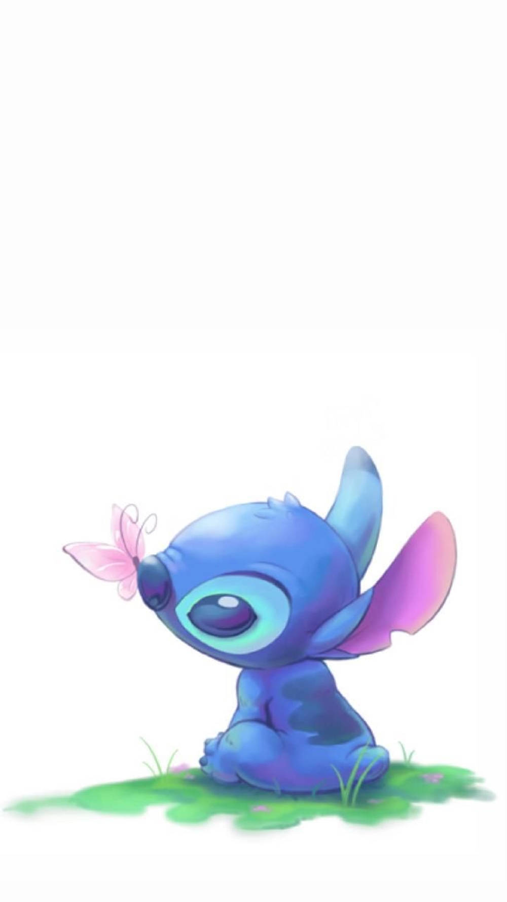 Cute Stitch, blue alien, big eyes, HD Phone Wallpaper
