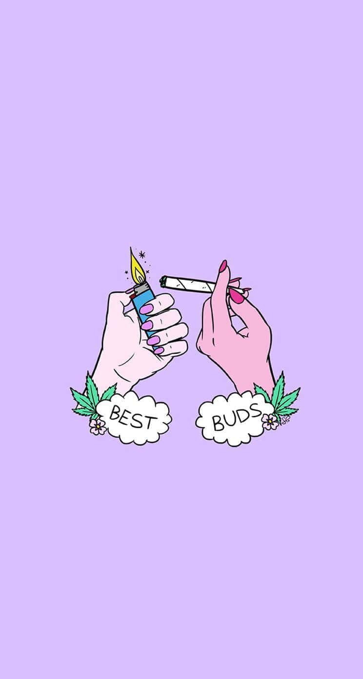 Chillax and Blaze!, purple nails, lavender background, HD Phone Wallpaper