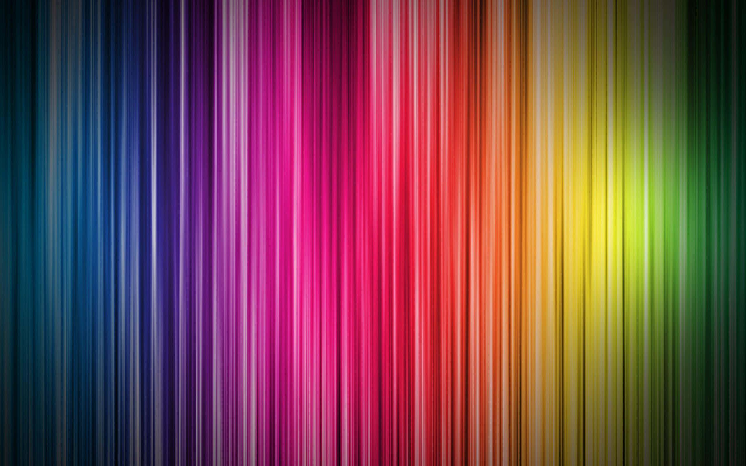 Cute Stripes, vertical rainbow stripes, bright center, 2K Desktop Wallpaper