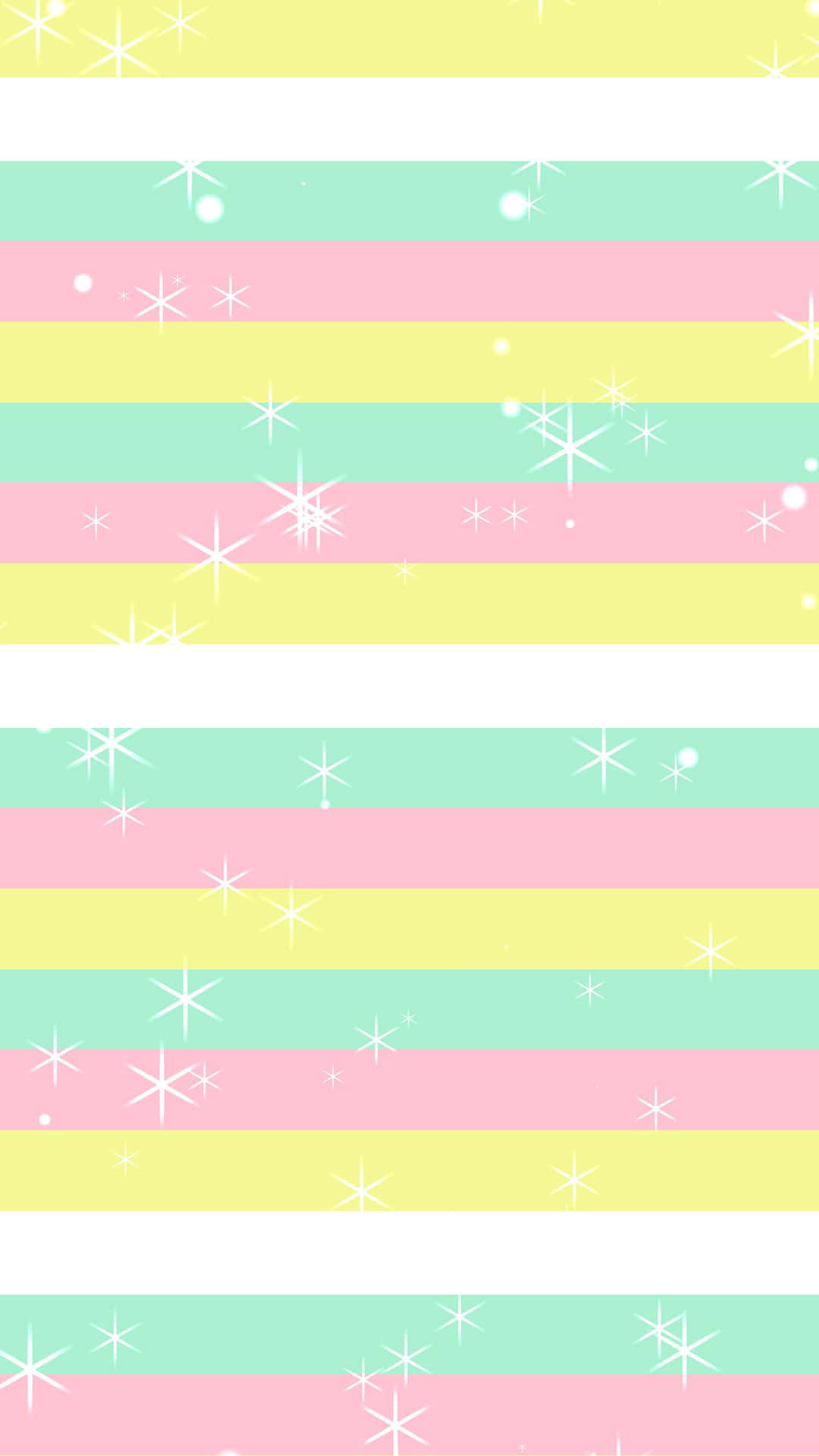 Cute Stripes, pastel rainbow stripes, white sparkles, Full HD Phone Wallpaper