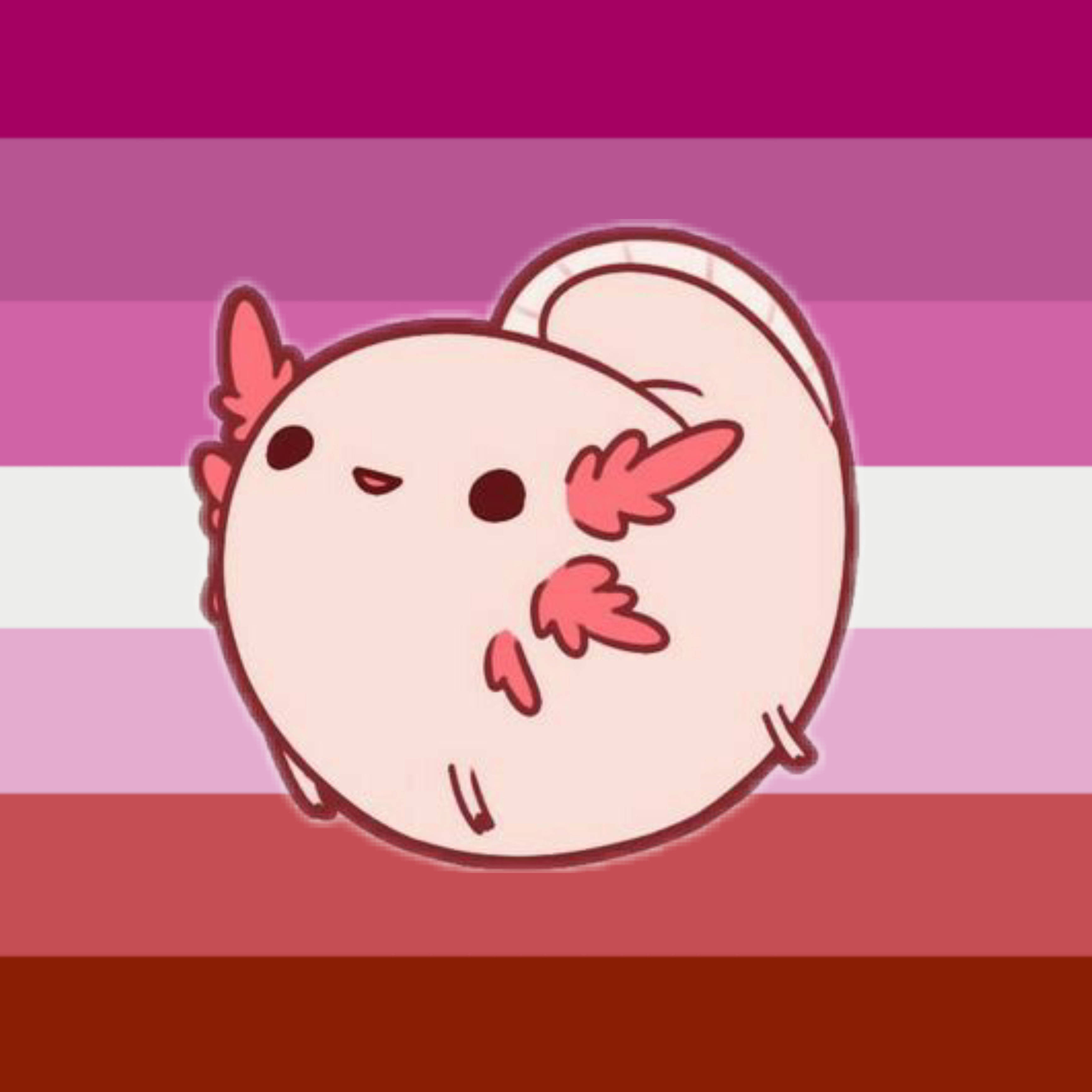 comic axolotl, pink axolotl, leaf-like gills, 2K Desktop Wallpaper