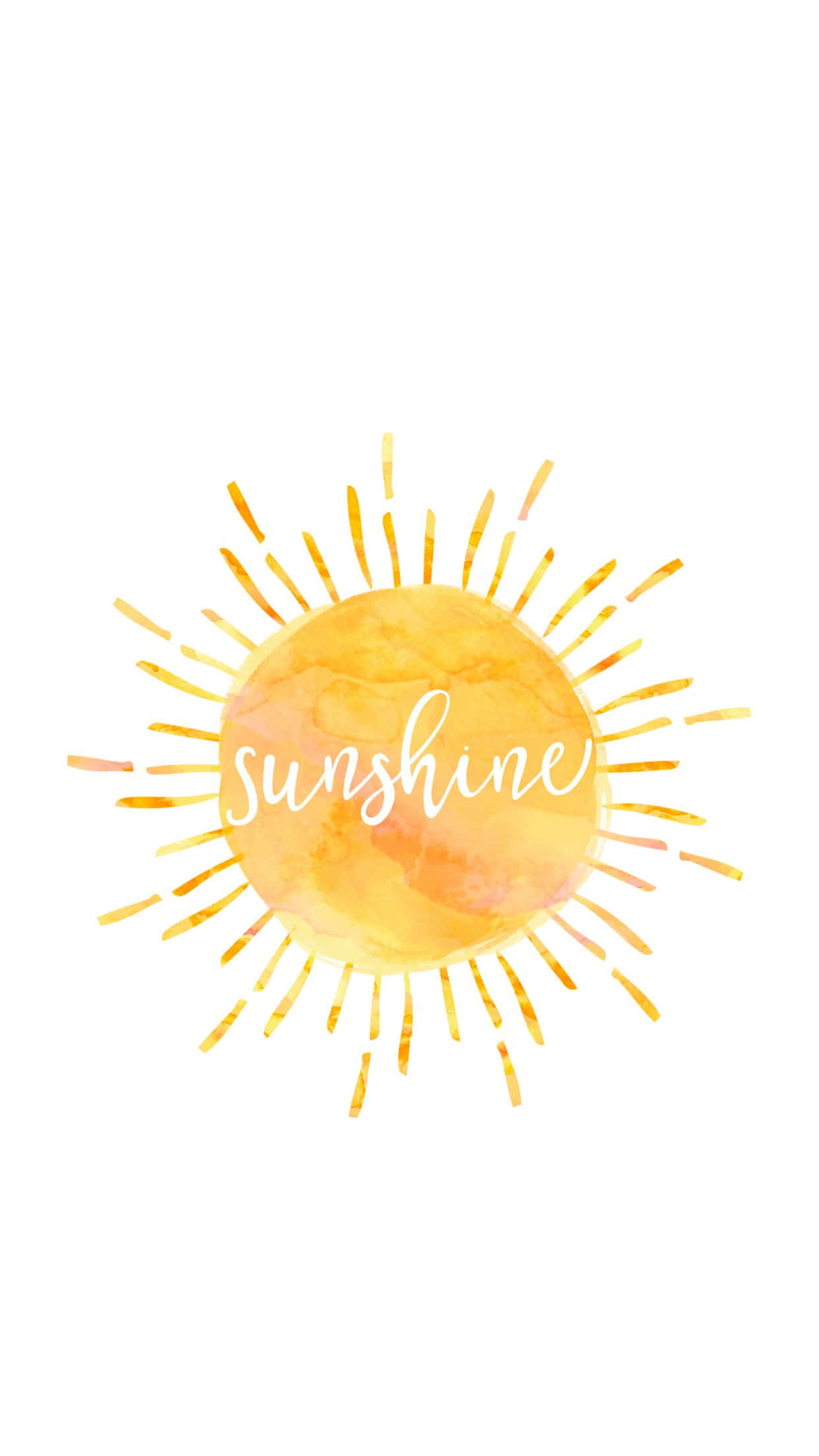 Cute Summer Phone, sun, radiating rays, Full HD Phone Wallpaper
