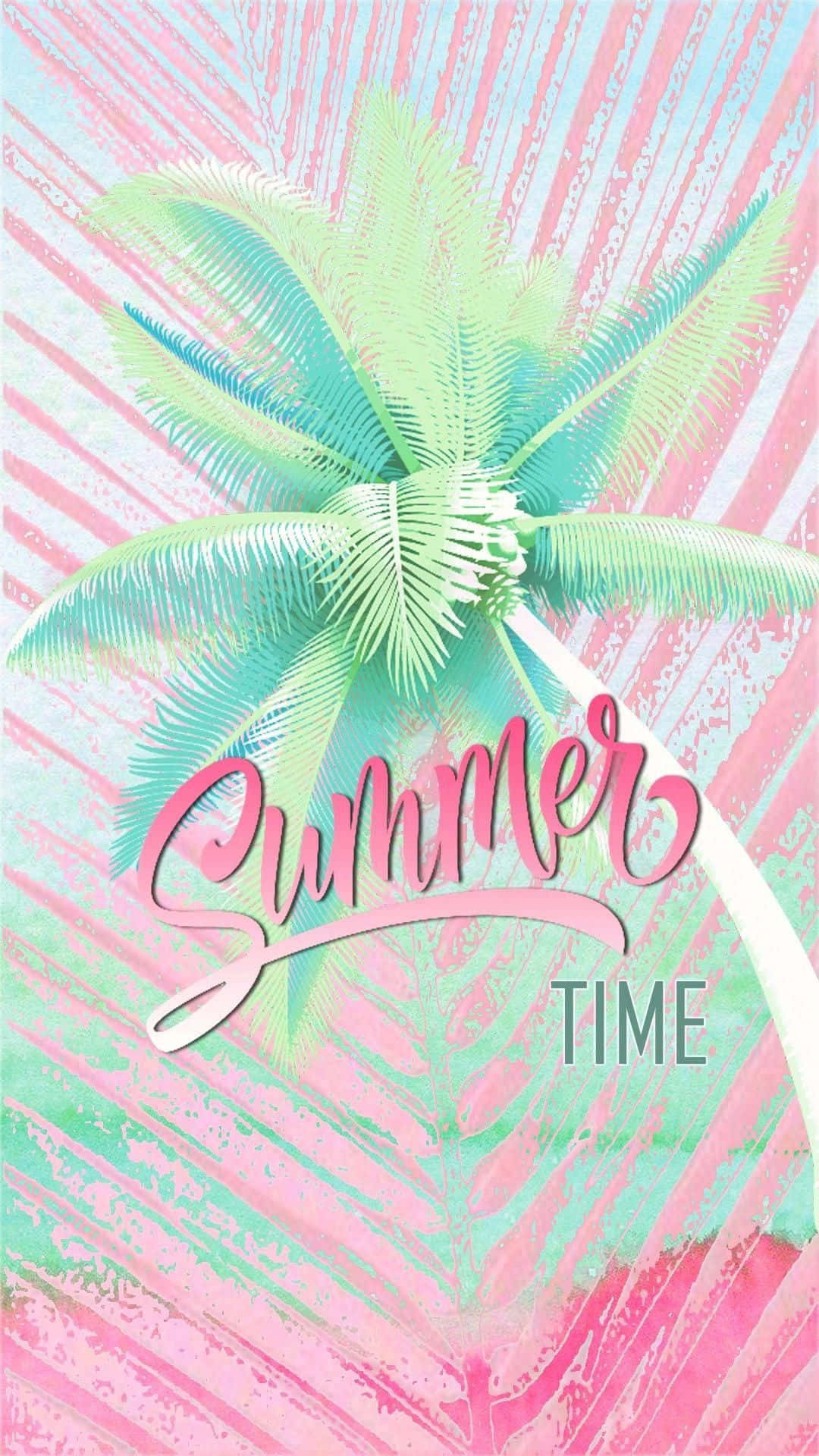 Cute Summer, iPhone, palm tree, Full HD Phone Wallpaper