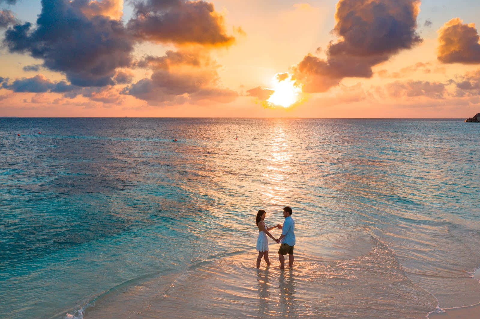 cute sunset, beach, sunset, HD Desktop Wallpaper