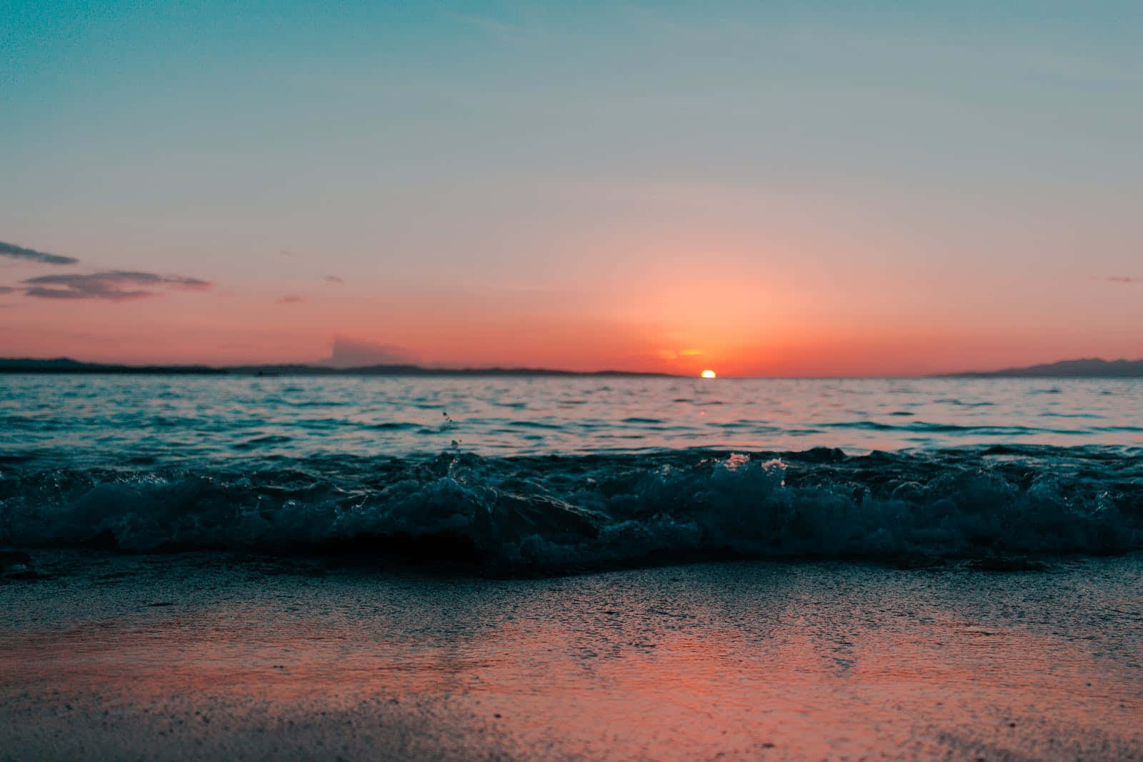 Sunset, orange, pink, HD Desktop Wallpaper