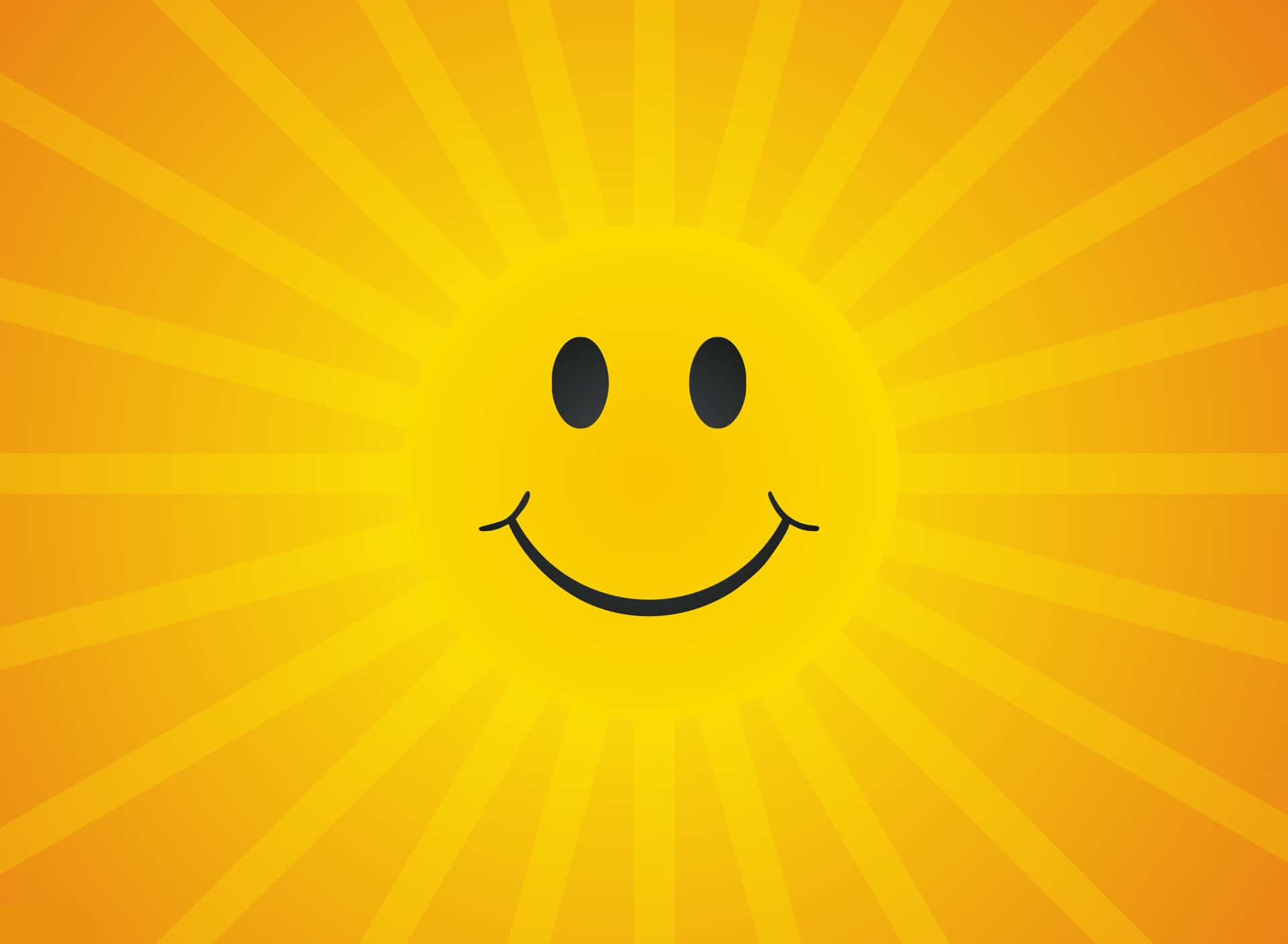 cute sunshine, yellow sun, smiling face, Full HD Desktop Wallpaper