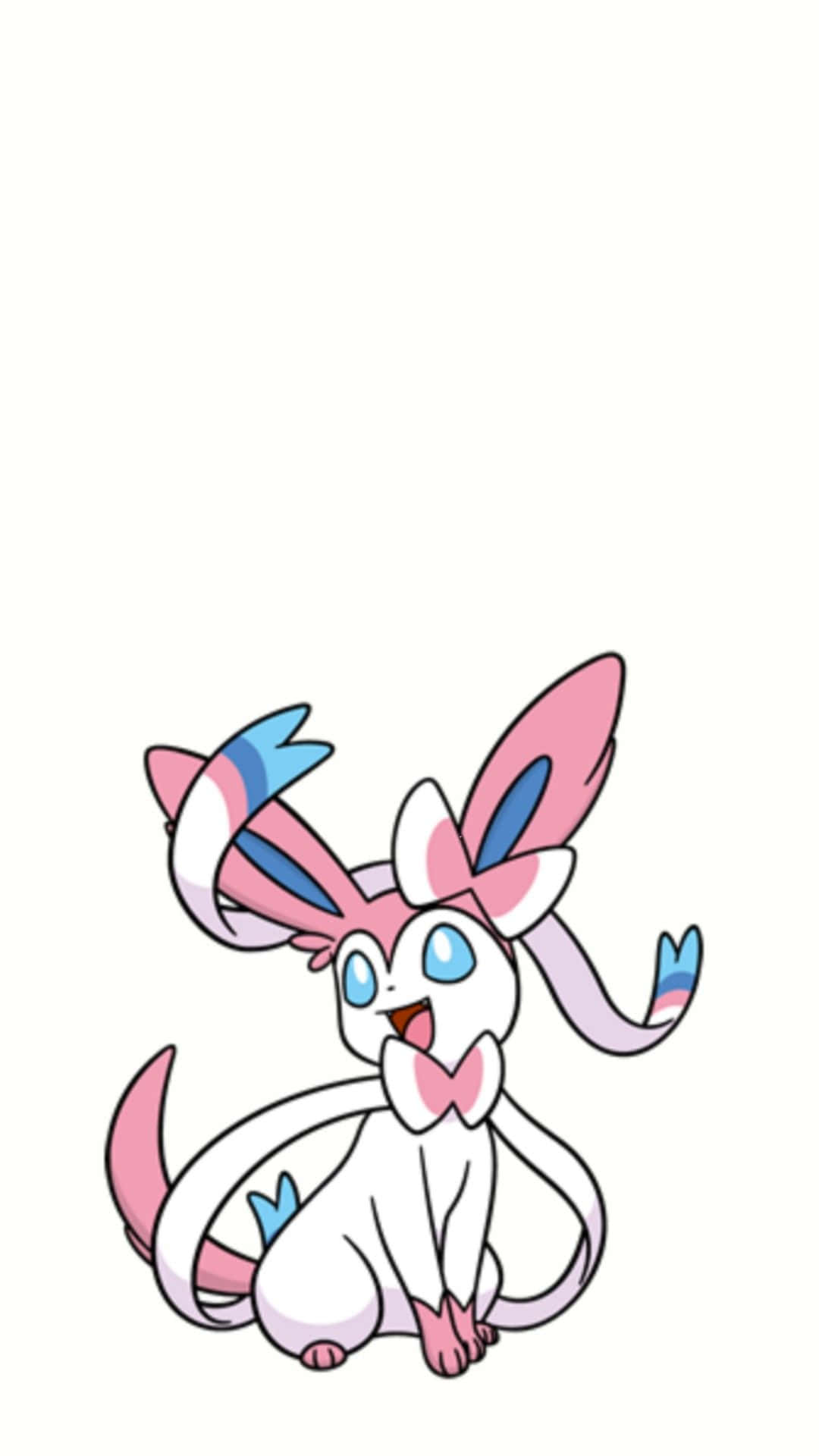 Sylveon, pink, blue, Full HD Phone Wallpaper