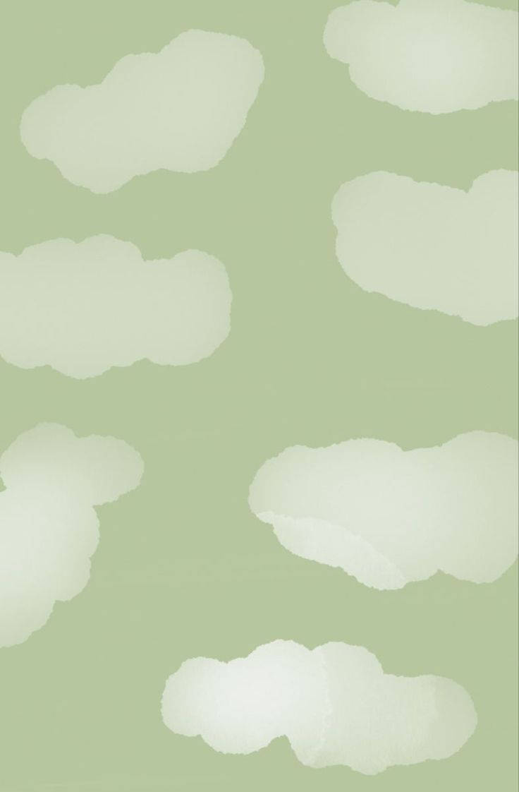 Cute Tablet, soft green, muted sage green, SD Phone Wallpaper