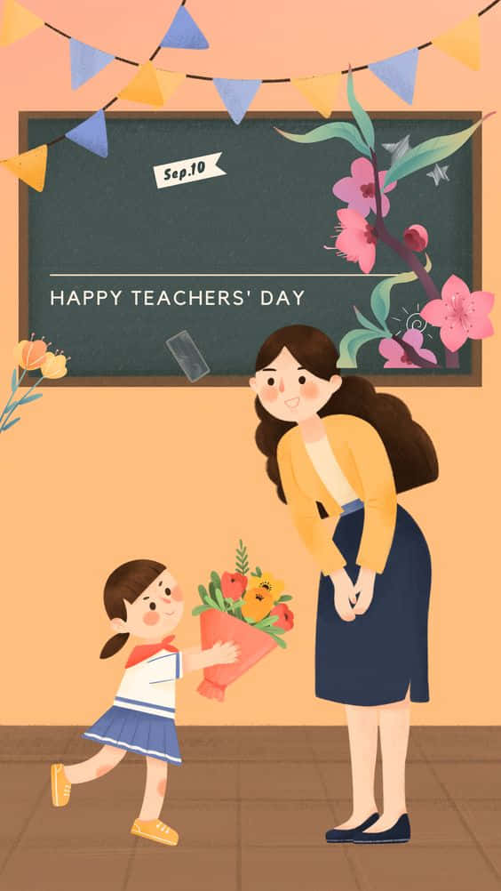 Teacher, classroom, Teachers' Day, SD Phone Wallpaper