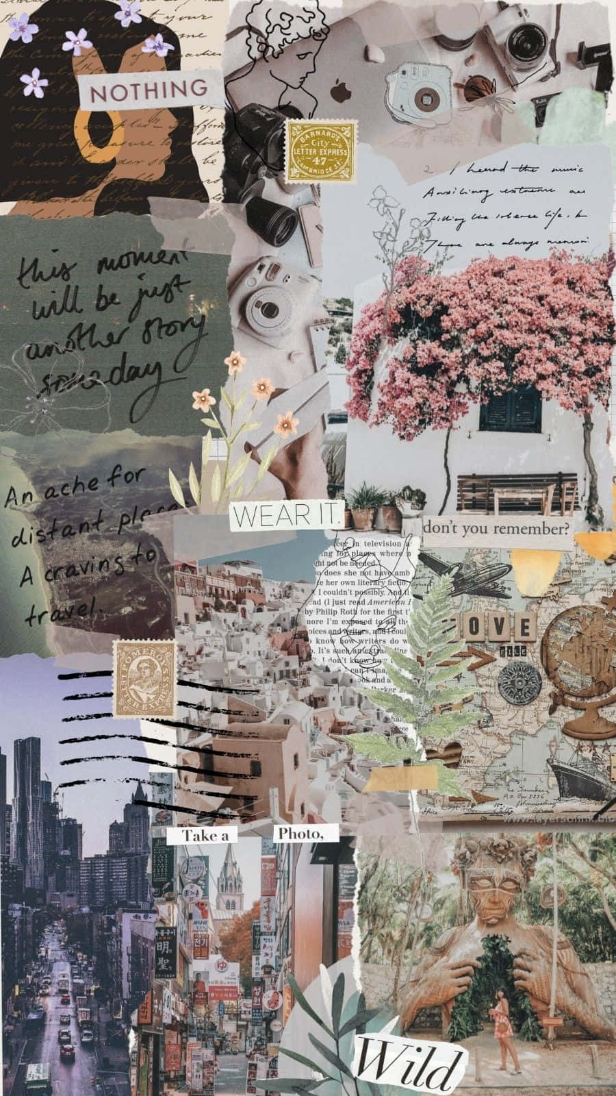 teacher aesthetic, collage, moodboard, HD Phone Wallpaper