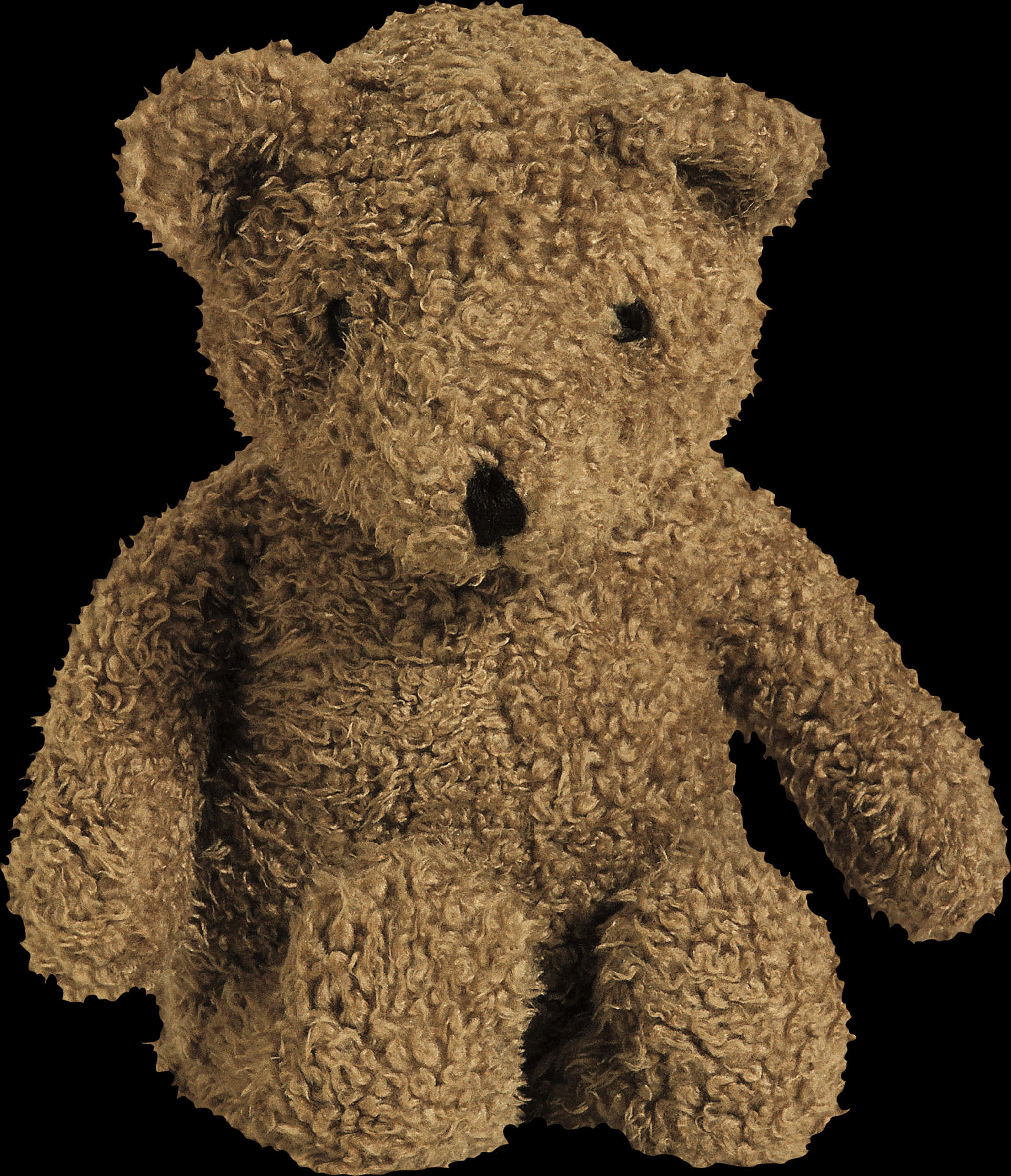 classic teddy bear, vintage brown teddy bear, curly textured fur, Full HD Phone Wallpaper