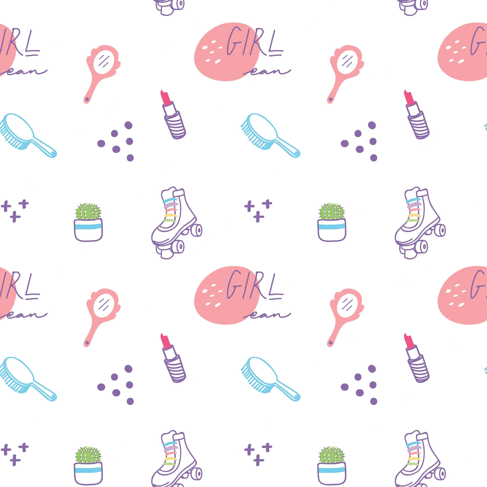 pink, blue, roller skates, Full HD Desktop Wallpaper