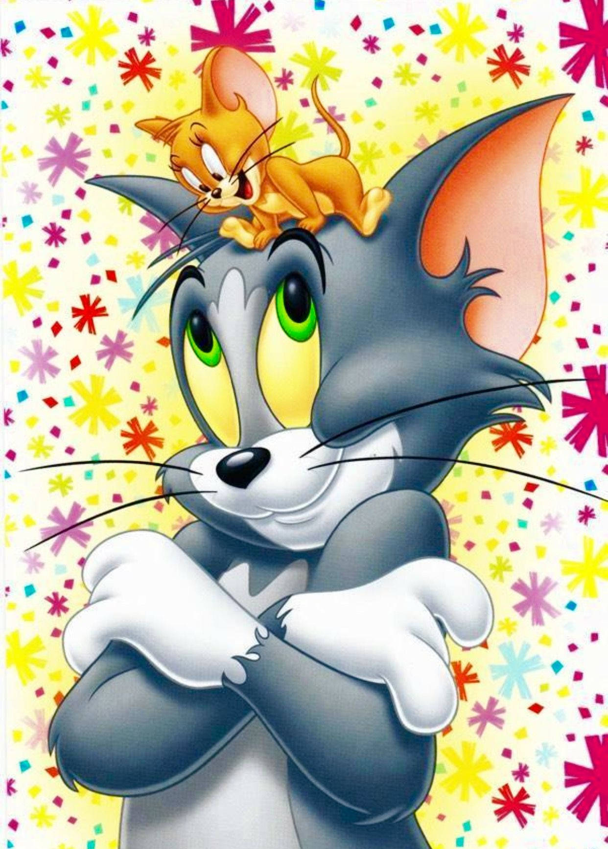 Tom, Jerry, 4K animated characters, HD Phone Wallpaper