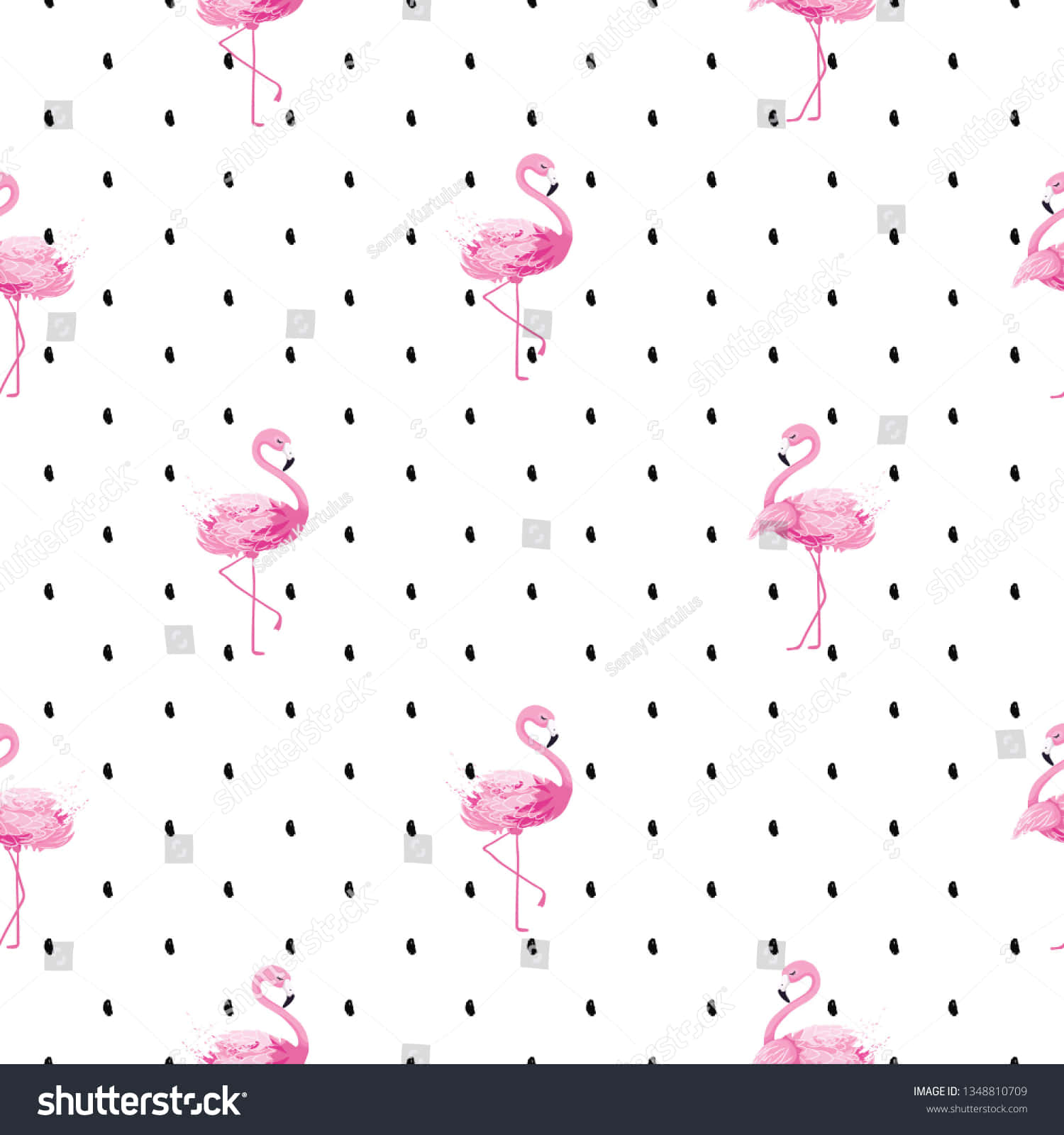 pink flamingos, watercolor style, white background, HD Phone Wallpaper