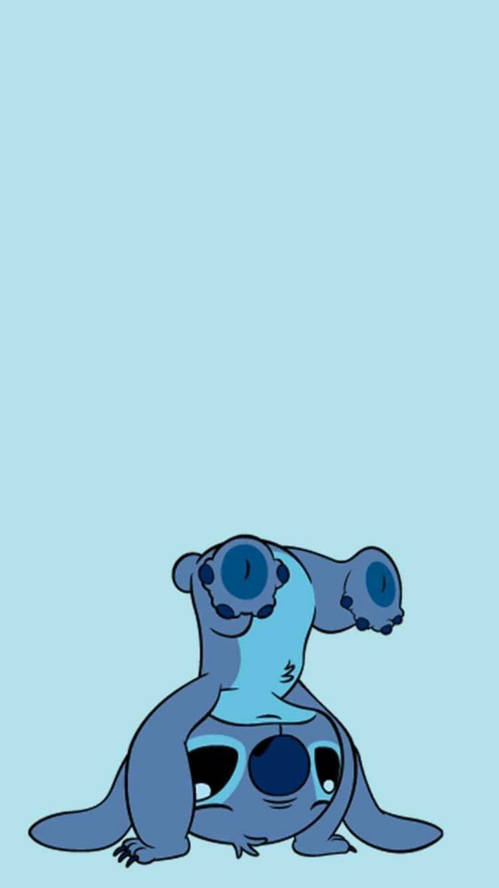 Cute Trendy, blue cartoon alien, big eyes, HD Phone Wallpaper