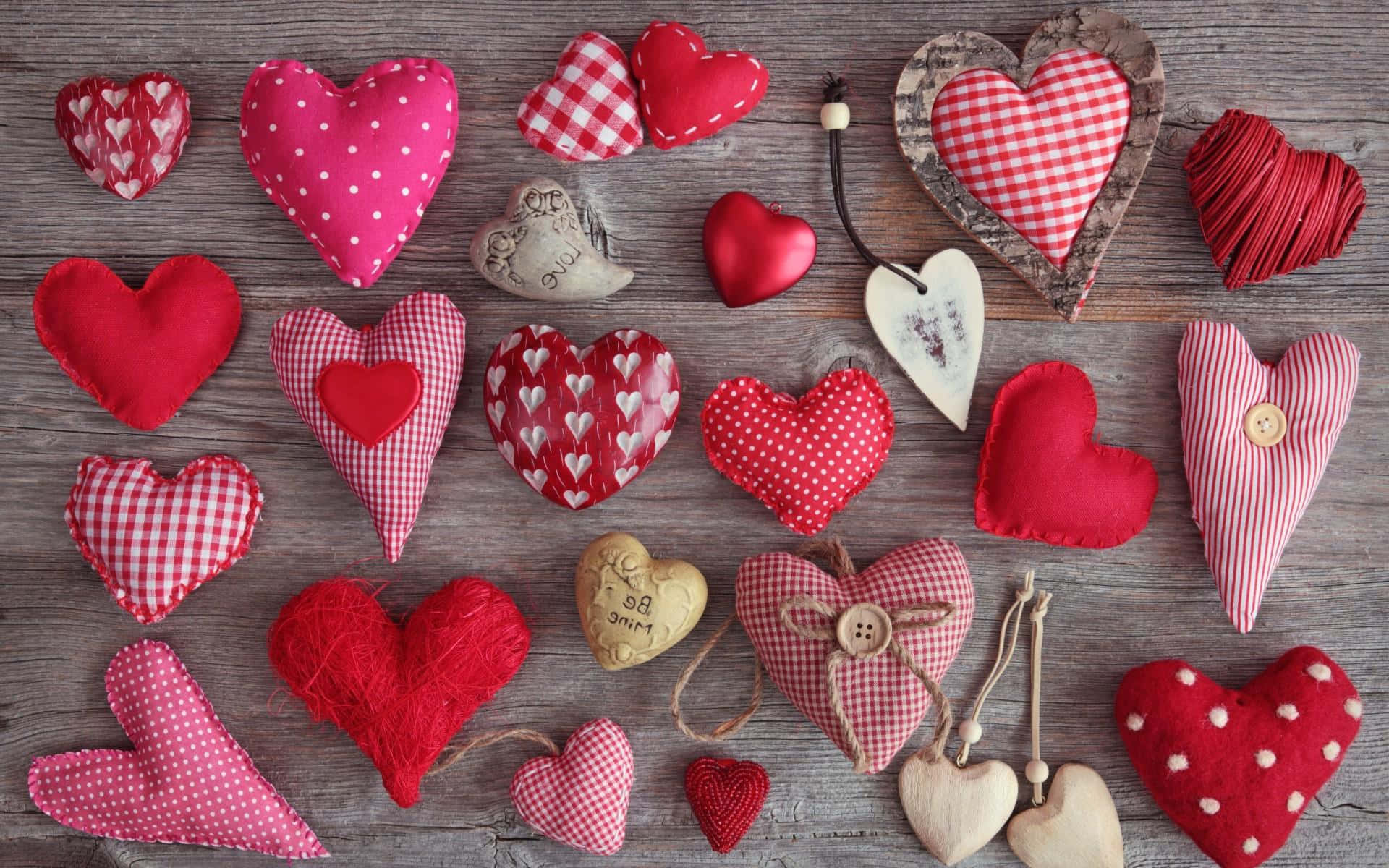 Cute Valentine, Valentine's Day, red hearts, Full HD Desktop Wallpaper