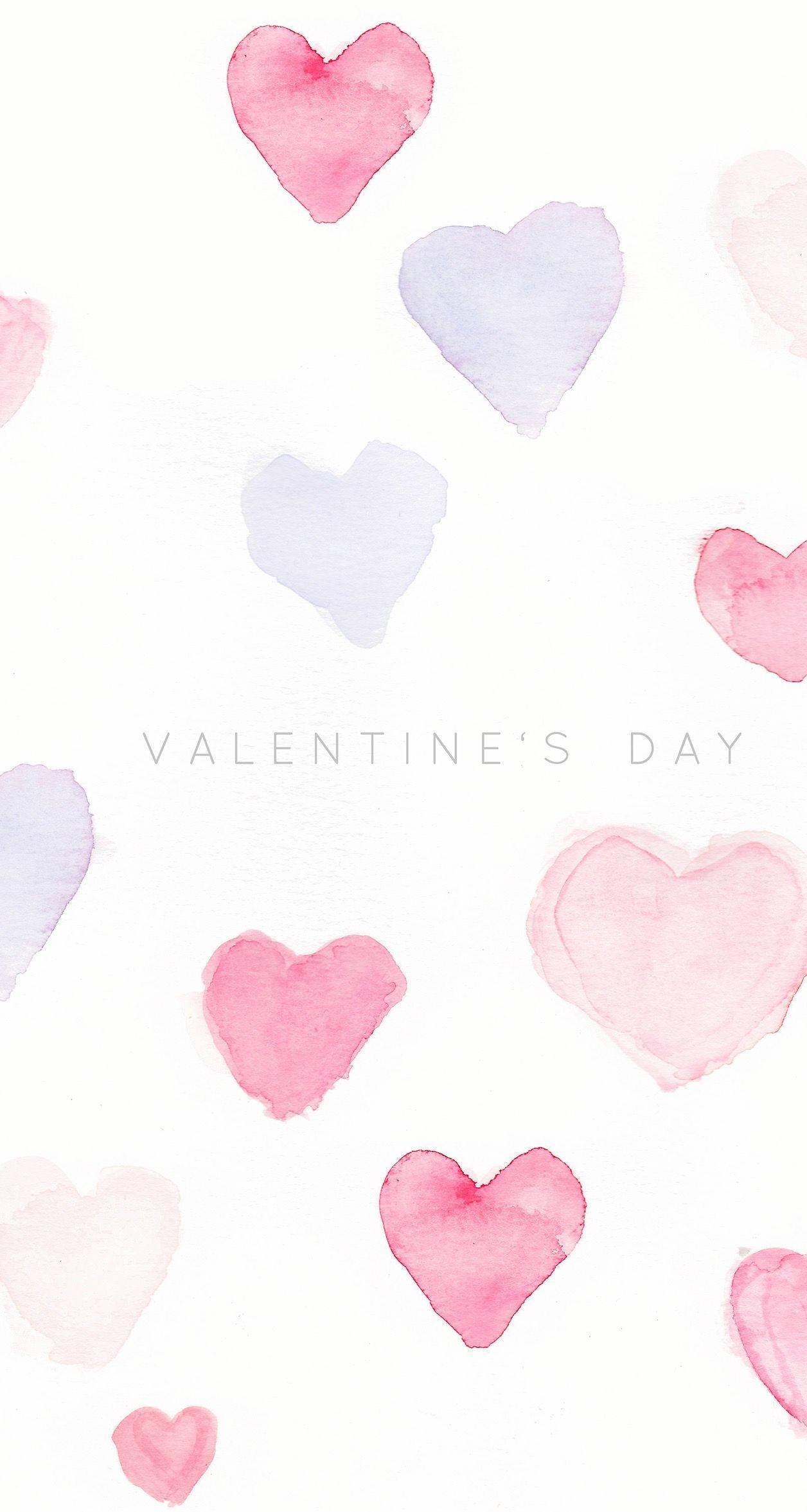 Valentine's Day, pink, lavender, Full HD Phone Wallpaper