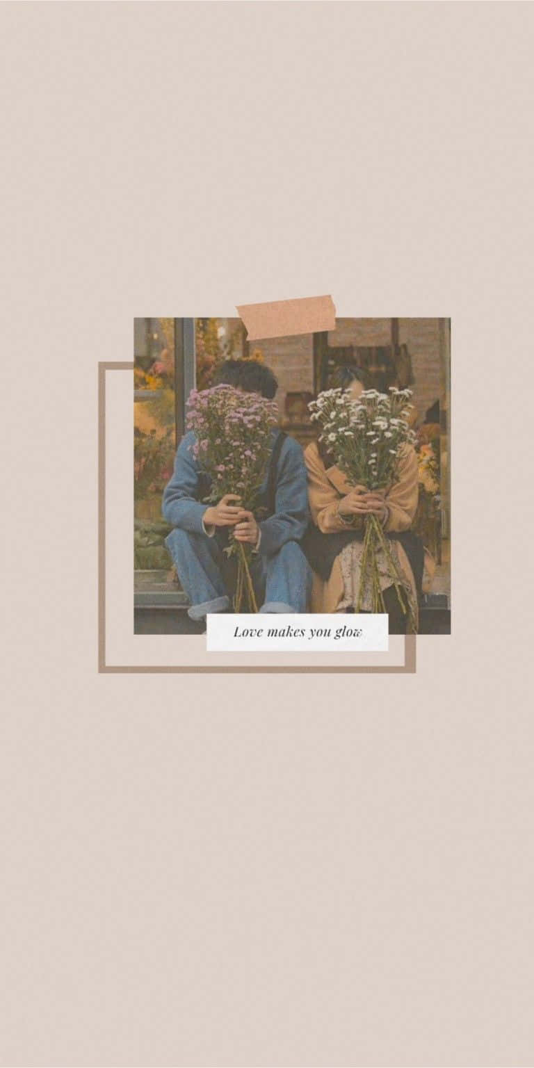 vintage girl aesthetic, flower bouquets, warm indoor setting, HD Phone Wallpaper