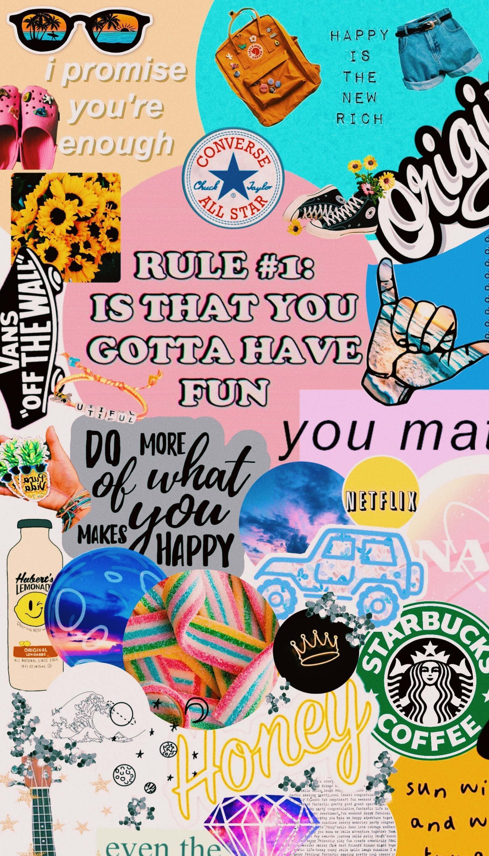 Cute VSCO Aesthetic, pop culture icons, quotes, 2K Phone Wallpaper