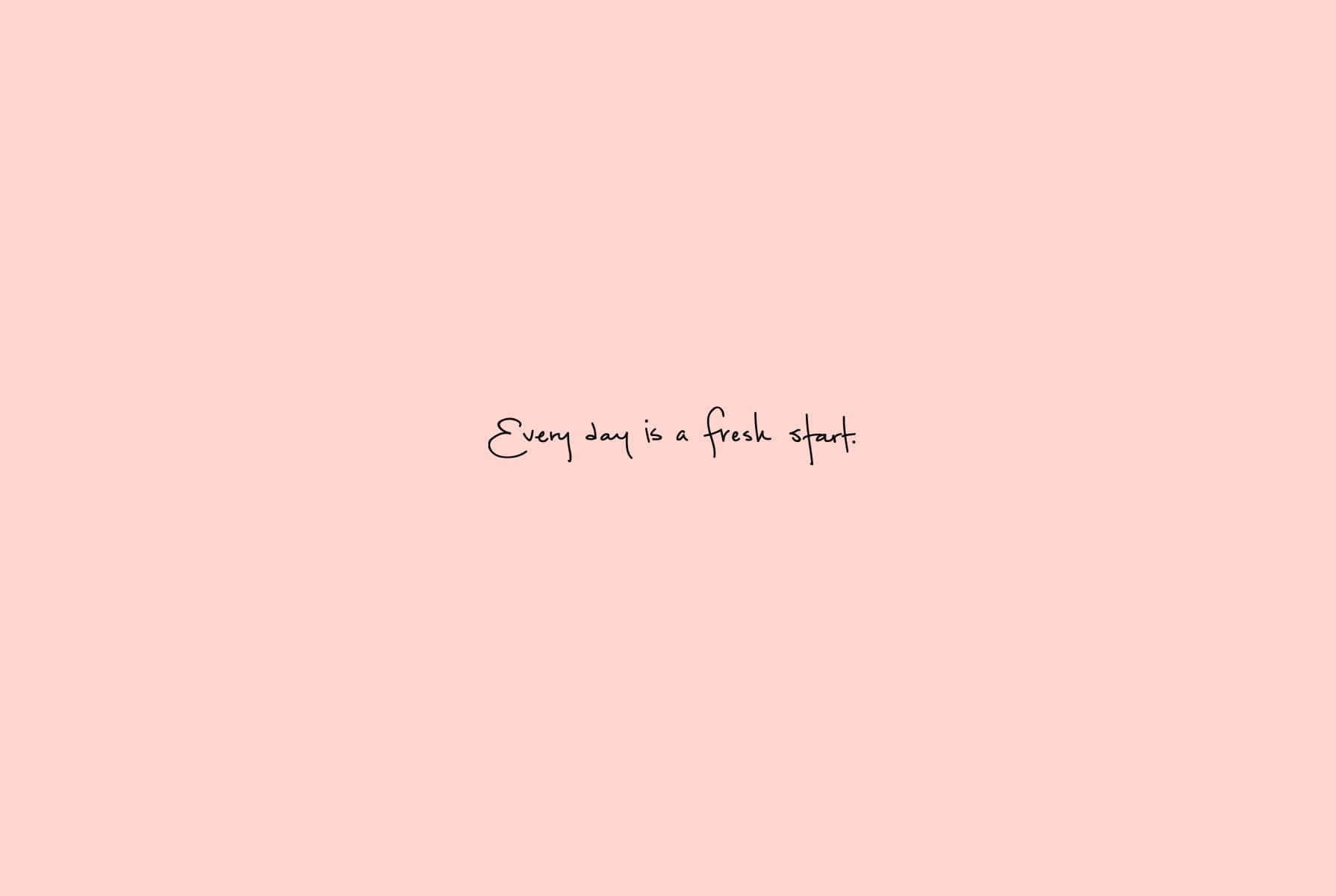 Cute VSCO Aesthetic, pastel pink, elegant black script, HD Desktop Wallpaper