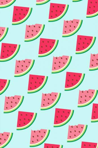 watermelons pattern, sliced watermelons, red flesh, SD Phone Wallpaper