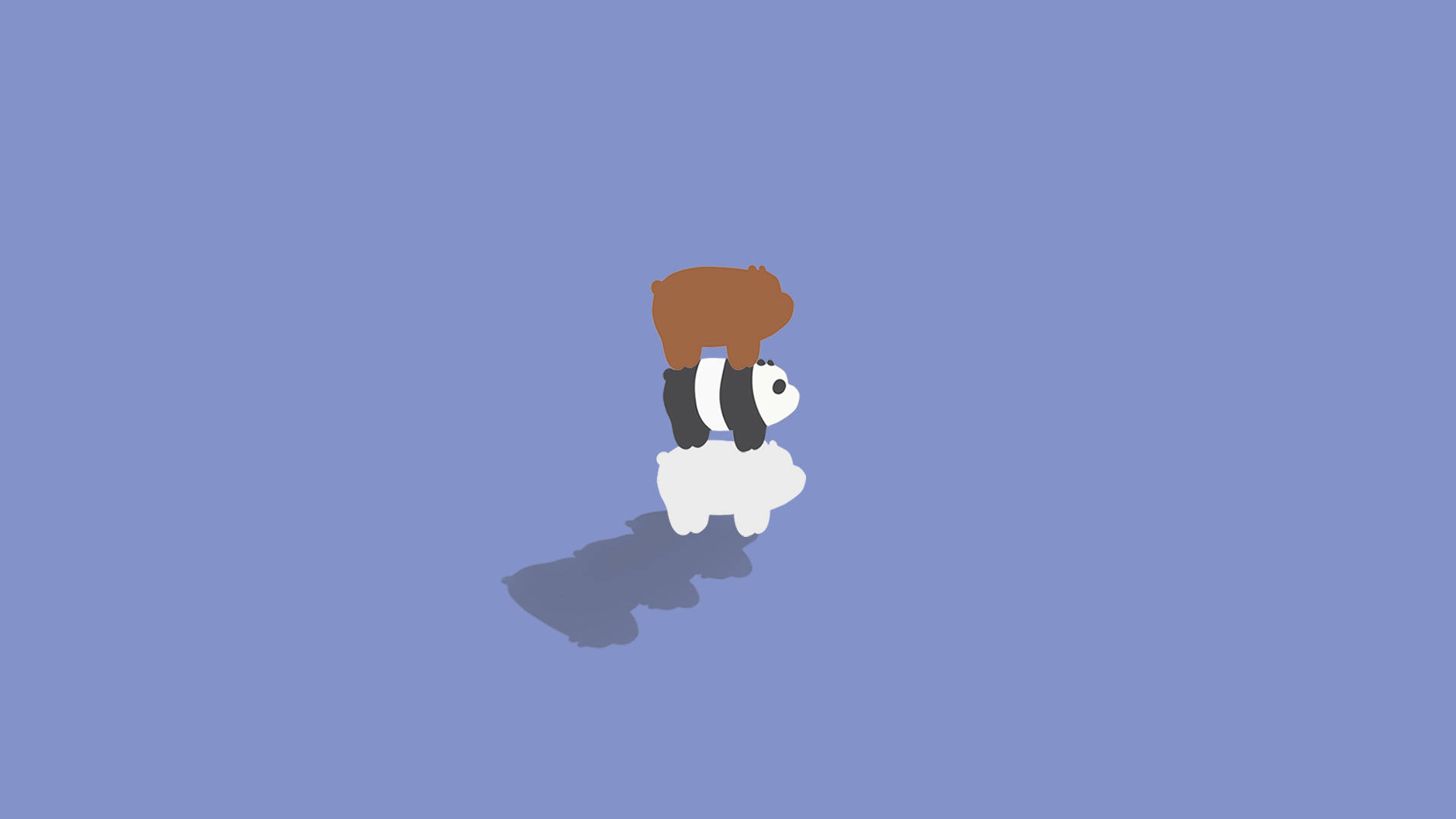 We Bare Bears, brown bear, white polar bear, Full HD Desktop Wallpaper