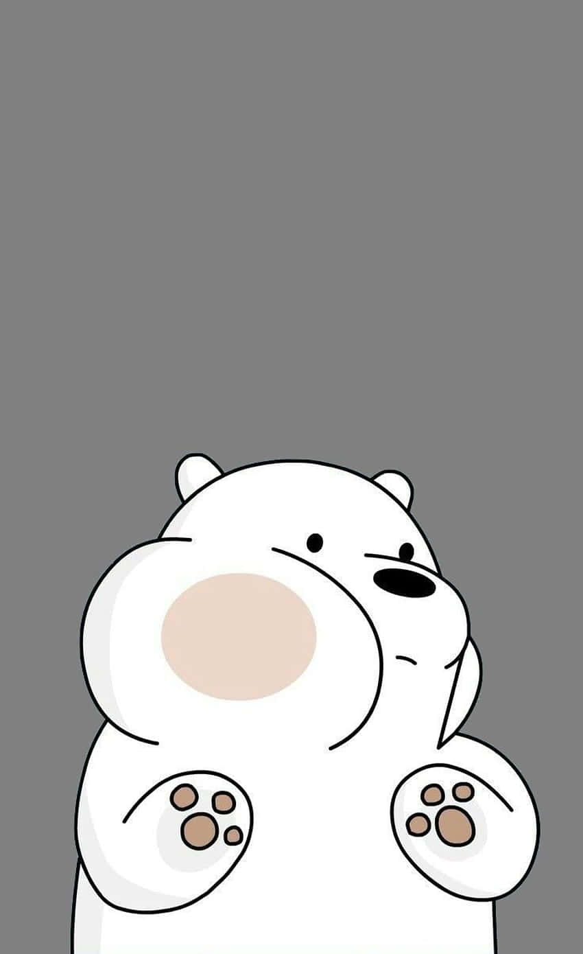 We Bare Bears, polar bear, white, HD Phone Wallpaper