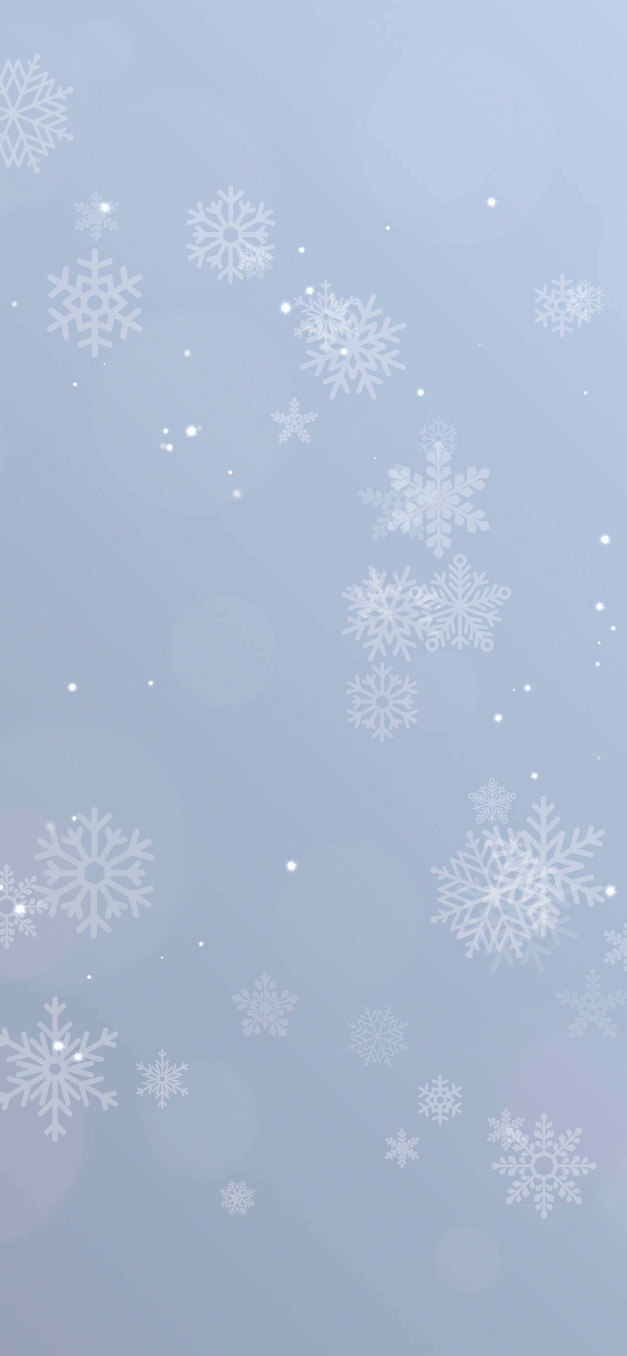 snowflake, white background, soft gradient blue background, 2K Phone Wallpaper