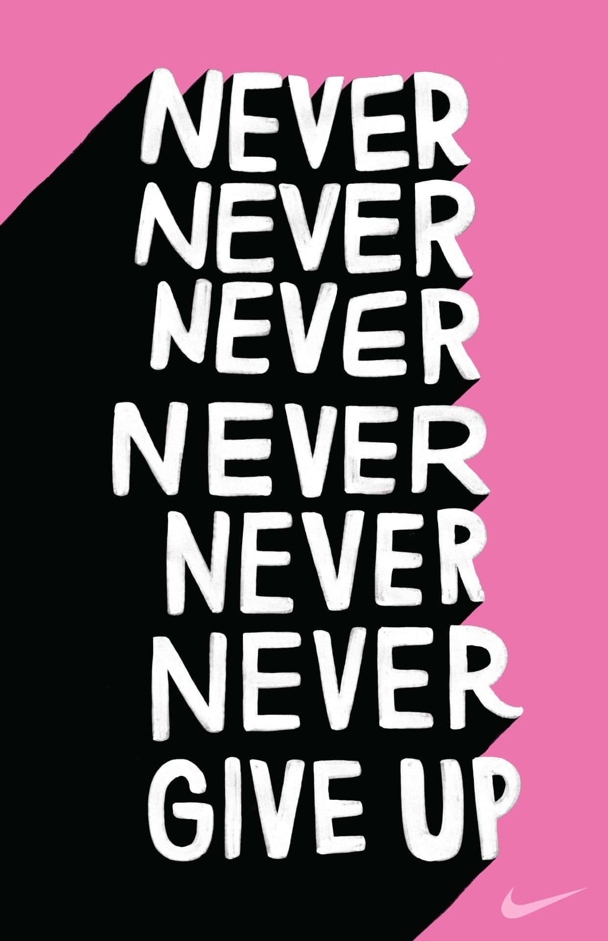 cute workout, pink and black diagonal split background, Bold white text, Full HD Phone Wallpaper