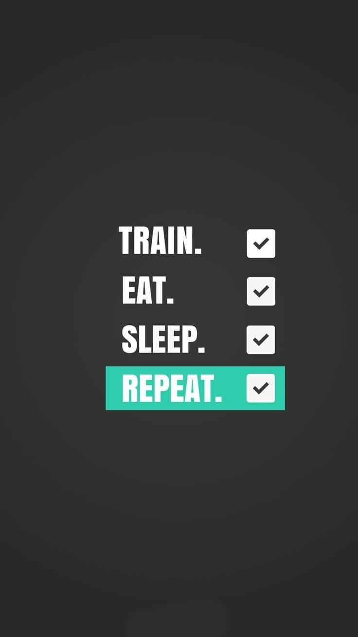 cute workout, dark gray, white checklist text, HD Phone Wallpaper