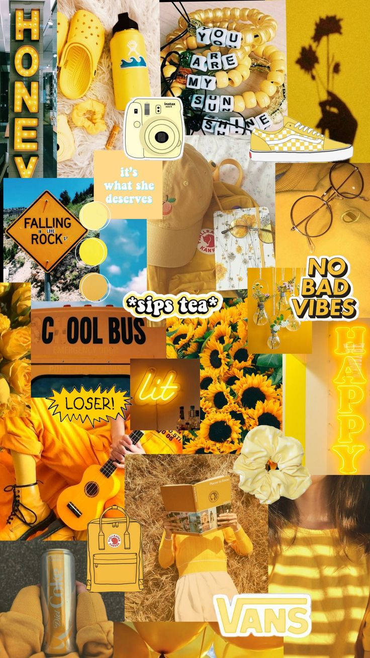 cute yellow aesthetic, sunflowers, crocs sneakers, HD Phone Wallpaper