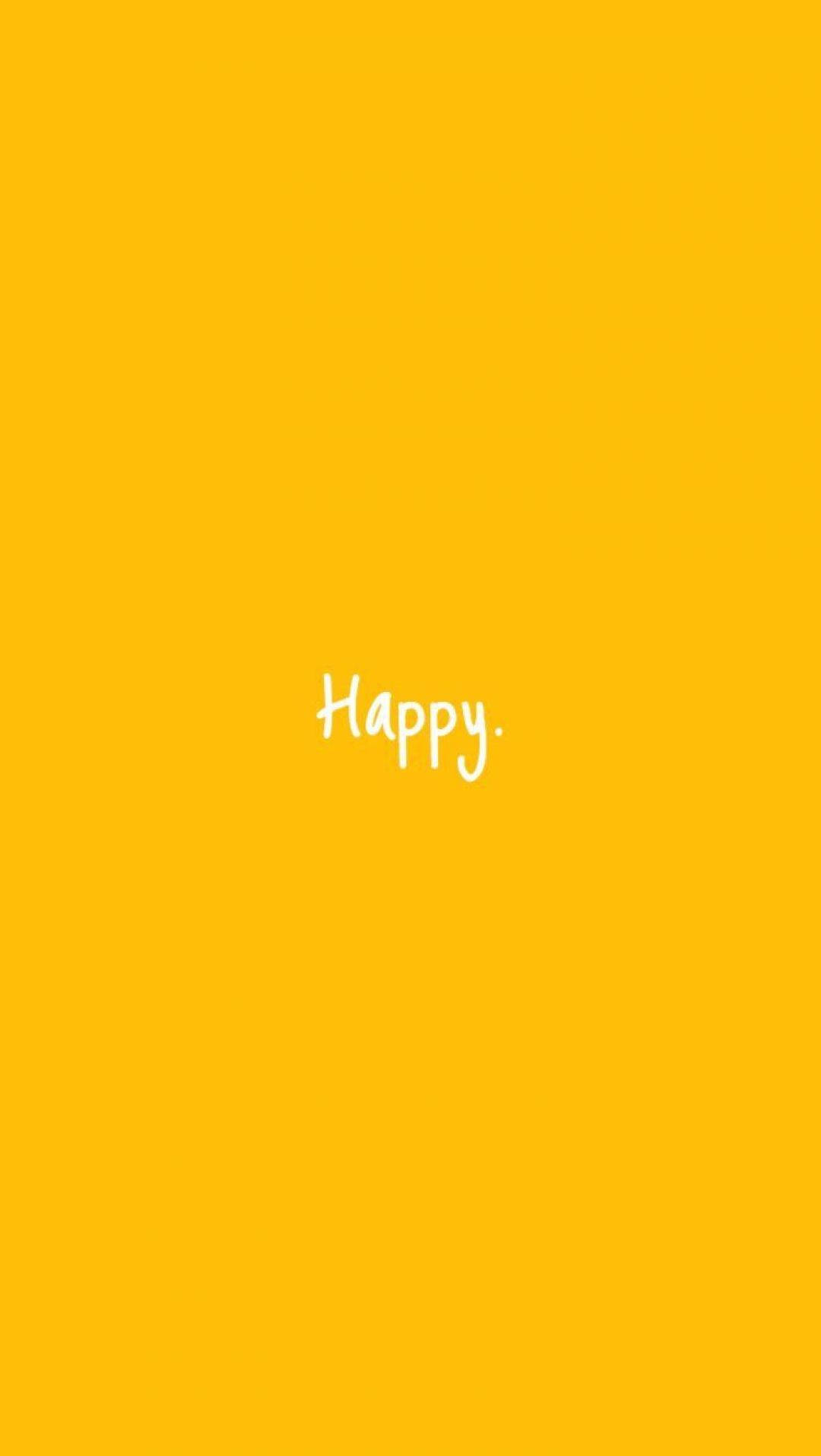 cute yellow aesthetic, bright yellow background, Happy, HD Phone Wallpaper