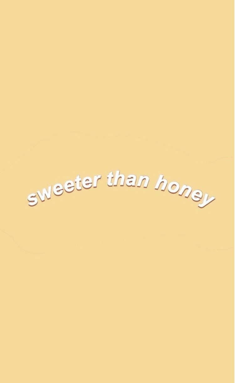 sweeter than honey, pale yellow, soft white, SD Phone Wallpaper