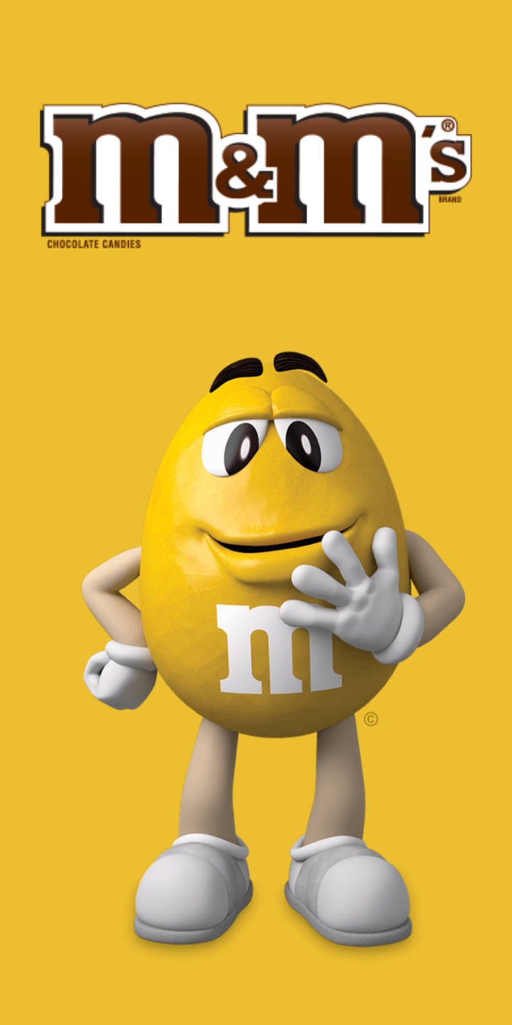 M&M's, Mms Classic Peanut Flavour, yellow, HD Phone Wallpaper