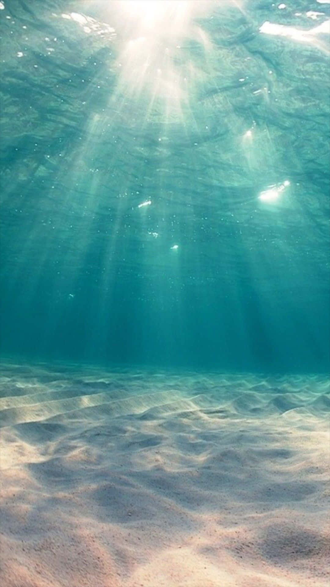 Cyan Aesthetic, turquoise water, sunlight beams, Full HD Phone Wallpaper