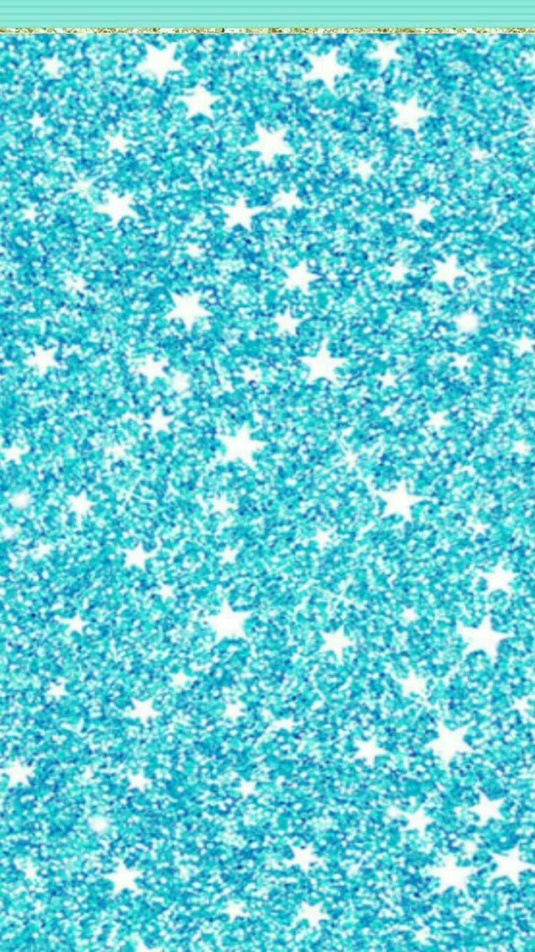 Cyan Aesthetic, glittery star pattern, sparkling cyan glitter, HD Phone Wallpaper