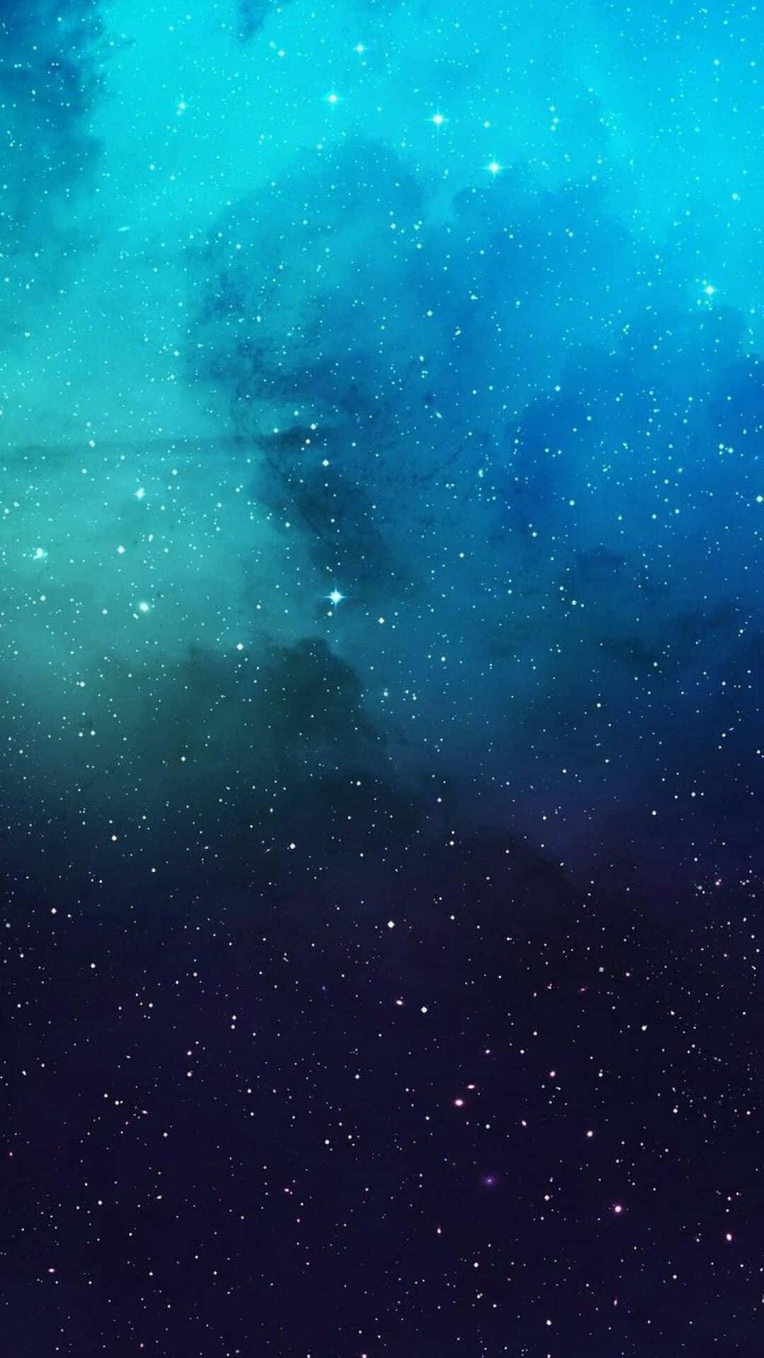 cosmic nebula, deep blues, teals, Full HD Phone Wallpaper