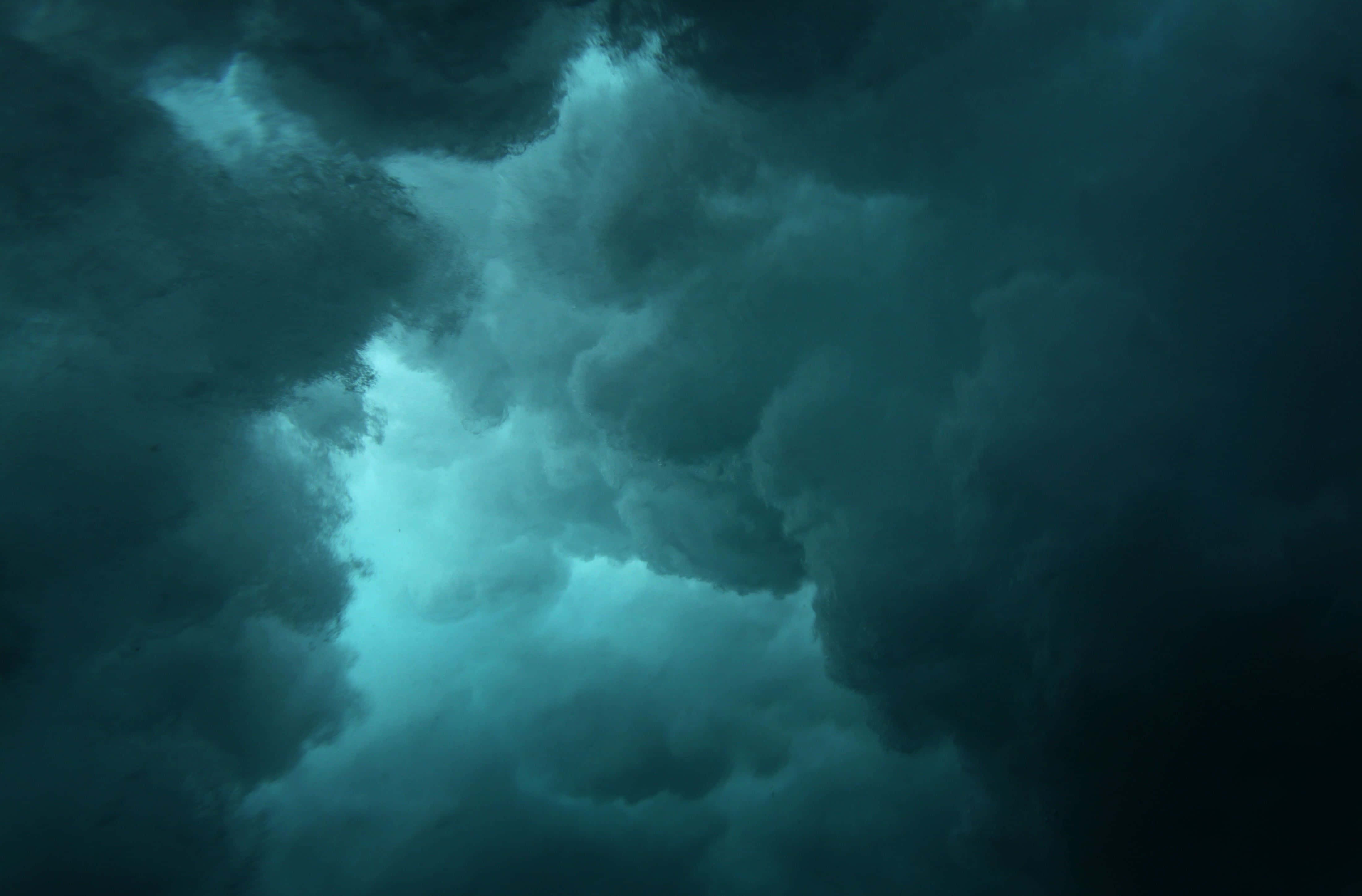 Cyan Aesthetic, teal, black, 4K Desktop Wallpaper