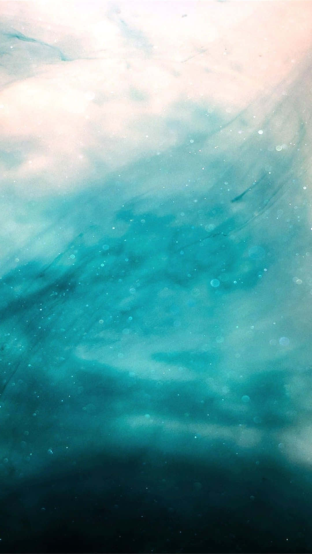 teal, pale pink, floating particles, Full HD Phone Wallpaper