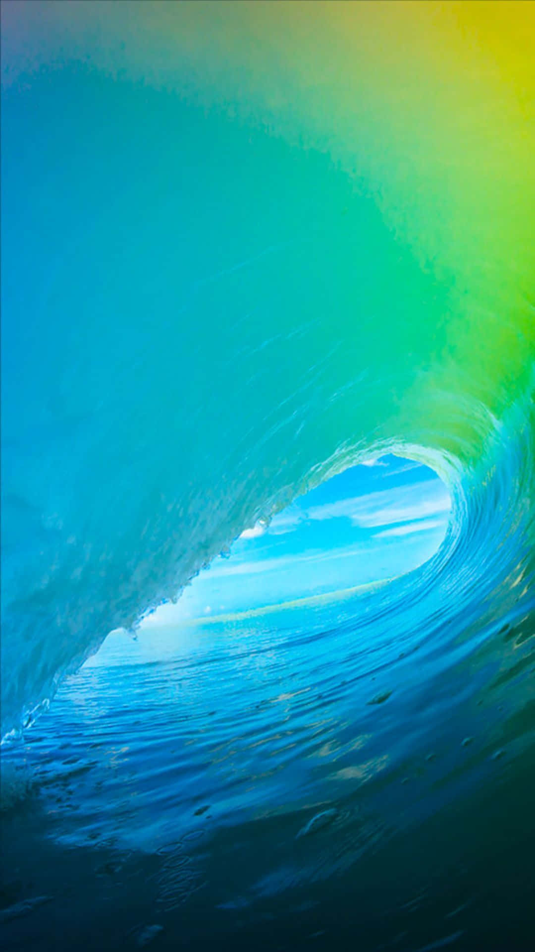 cyan blue, vibrant turquoise wave, rainbow gradient, Full HD Phone Wallpaper