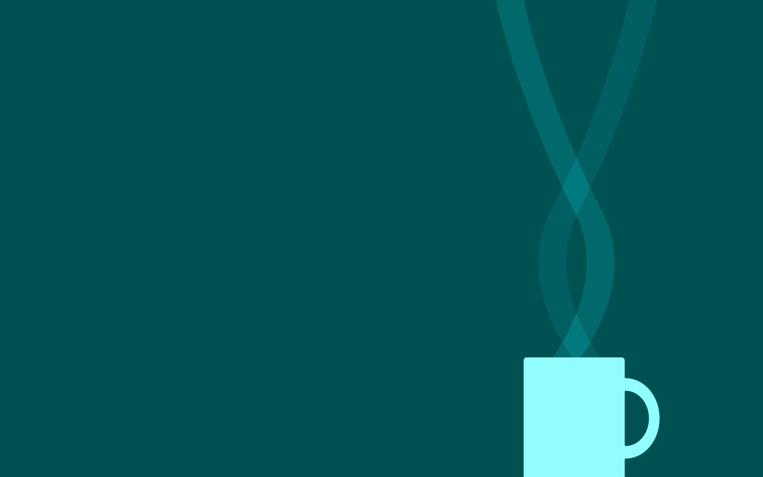 Cyan, light blue, coffee mug, 2K Desktop Wallpaper