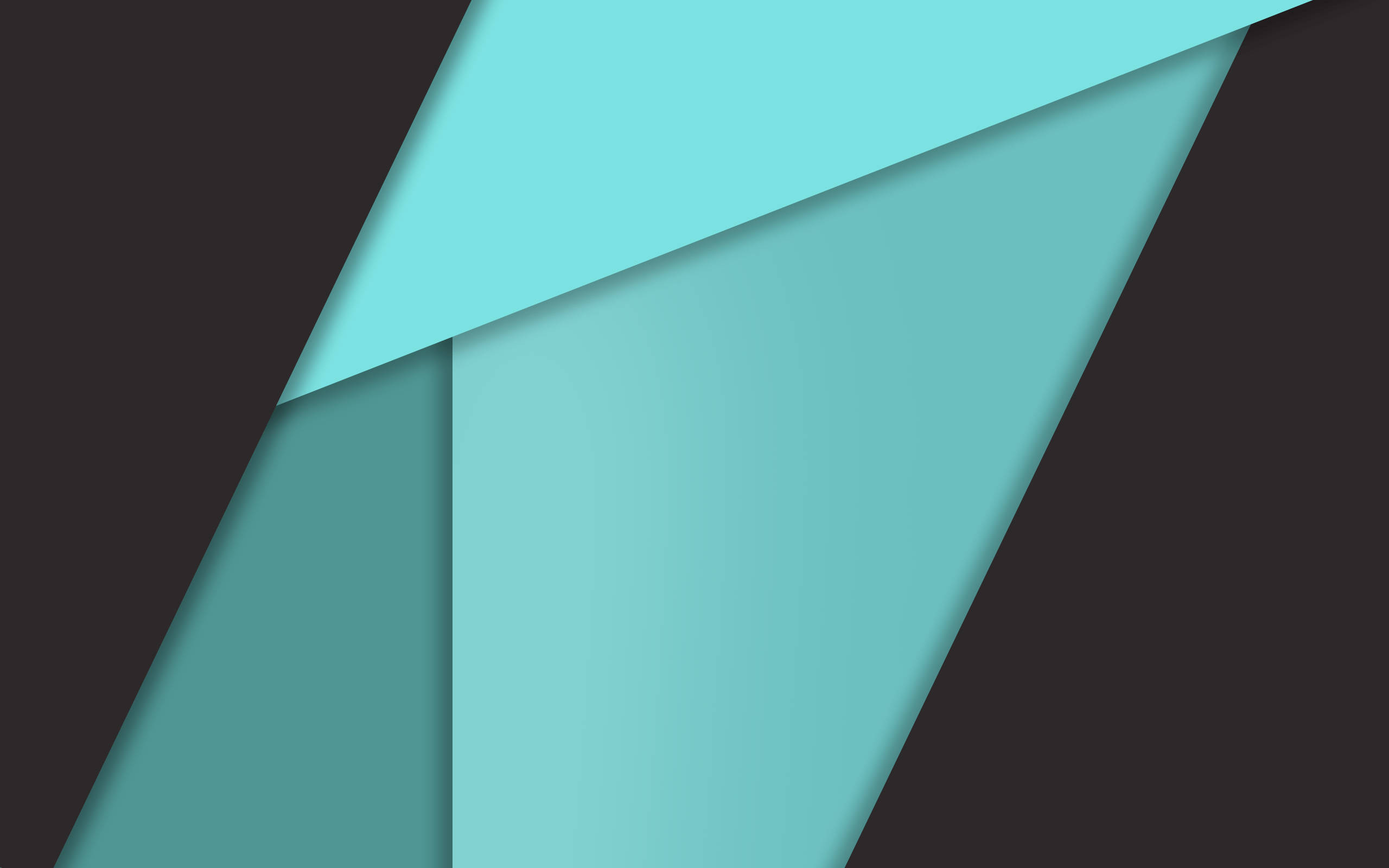 Cyan, Black, abstract geometric shapes, 2K Desktop Wallpaper