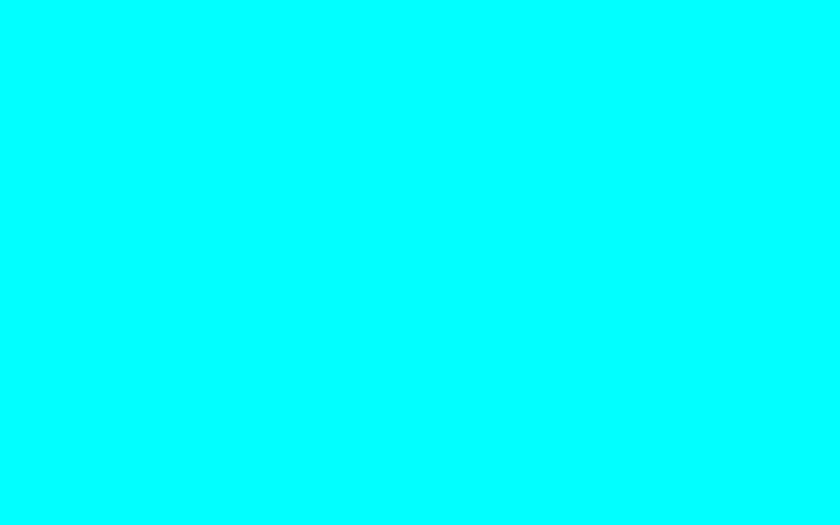 Cyan Plain, vibrant cyan, solid background, 2K Desktop Wallpaper