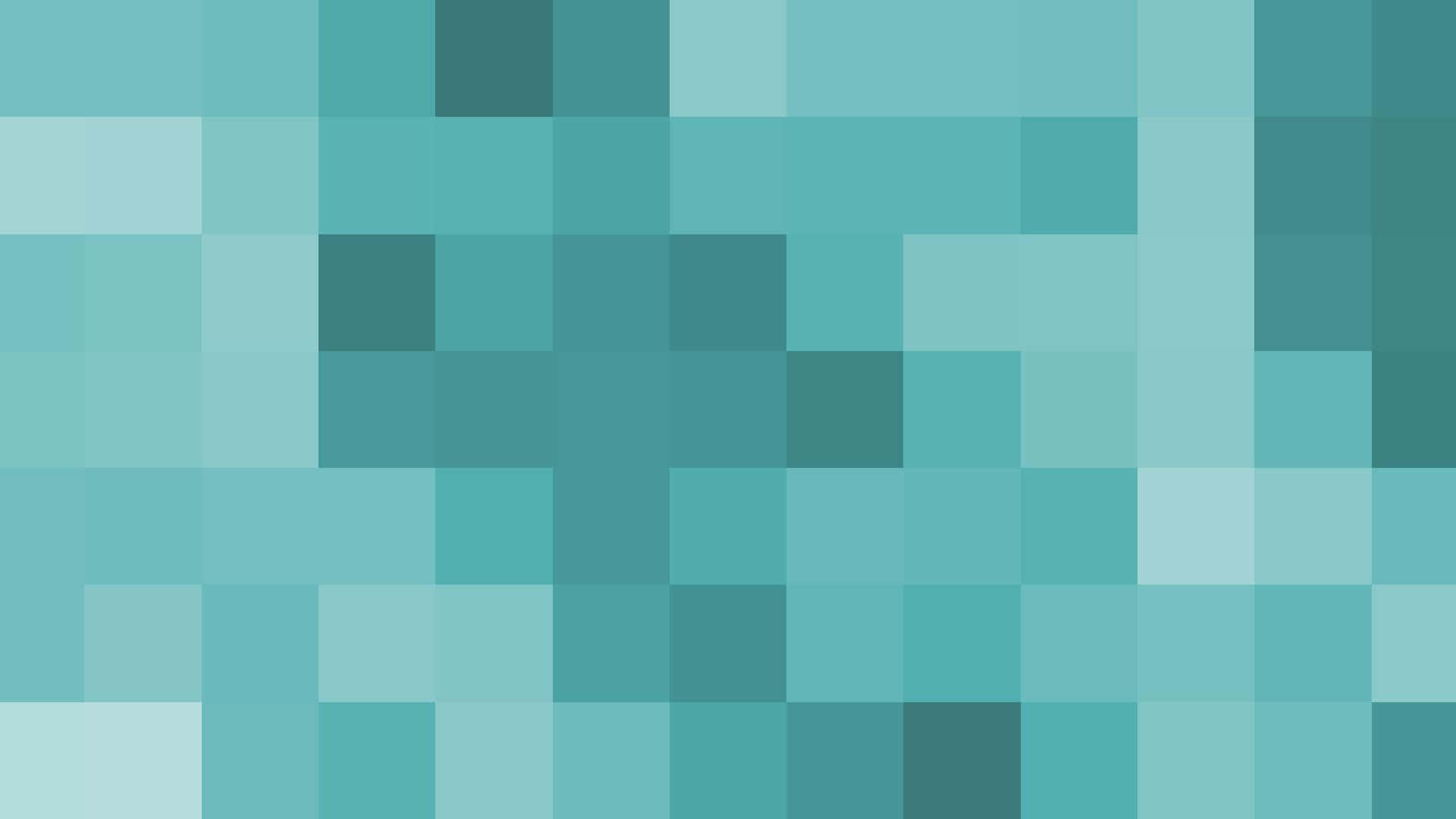 Cyan Aesthetic, pixelated abstract pattern, teal and blue squares, Full HD Desktop Wallpaper