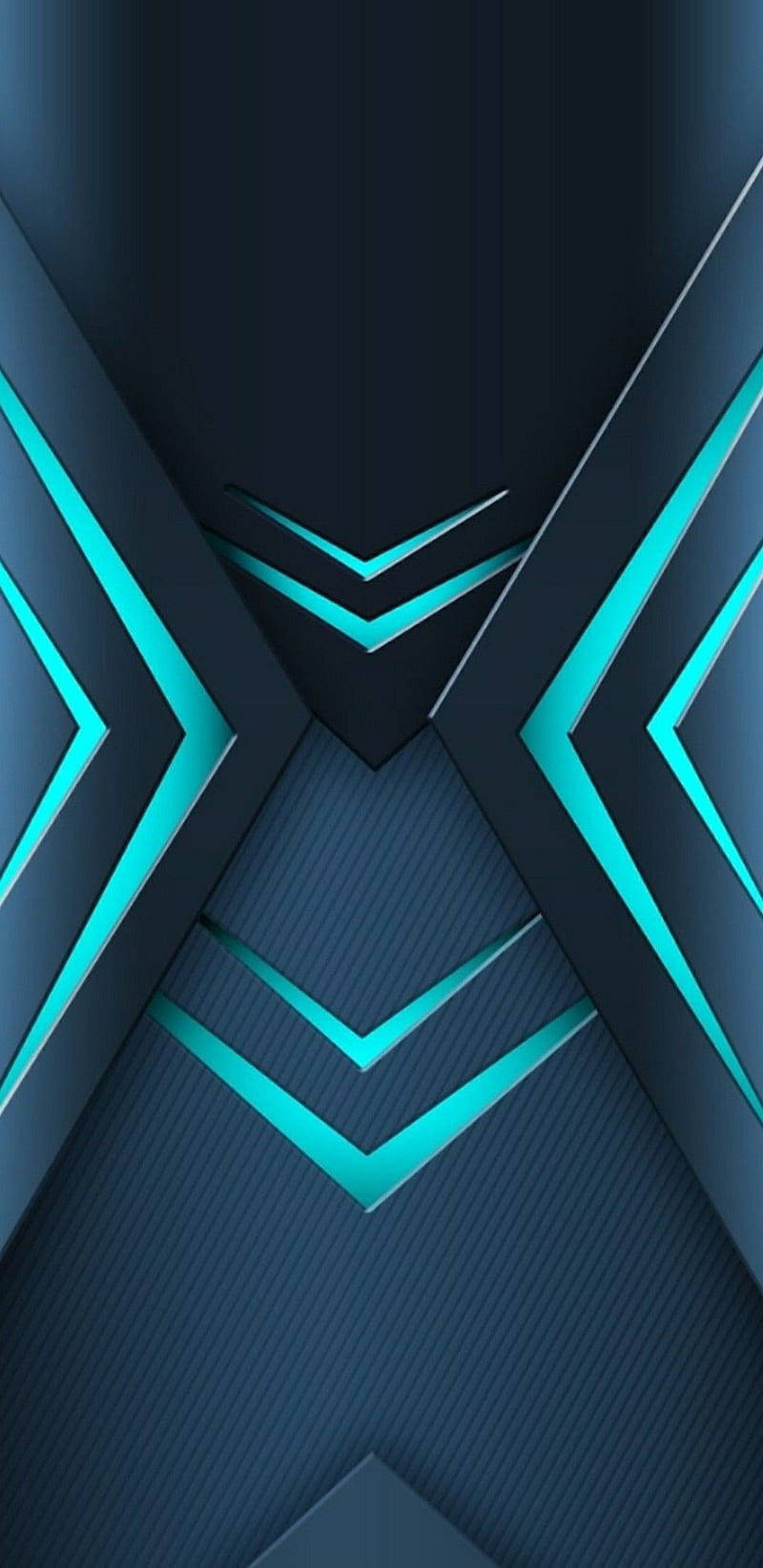 Cyan, metallic, arrow patterns, HD Phone Wallpaper
