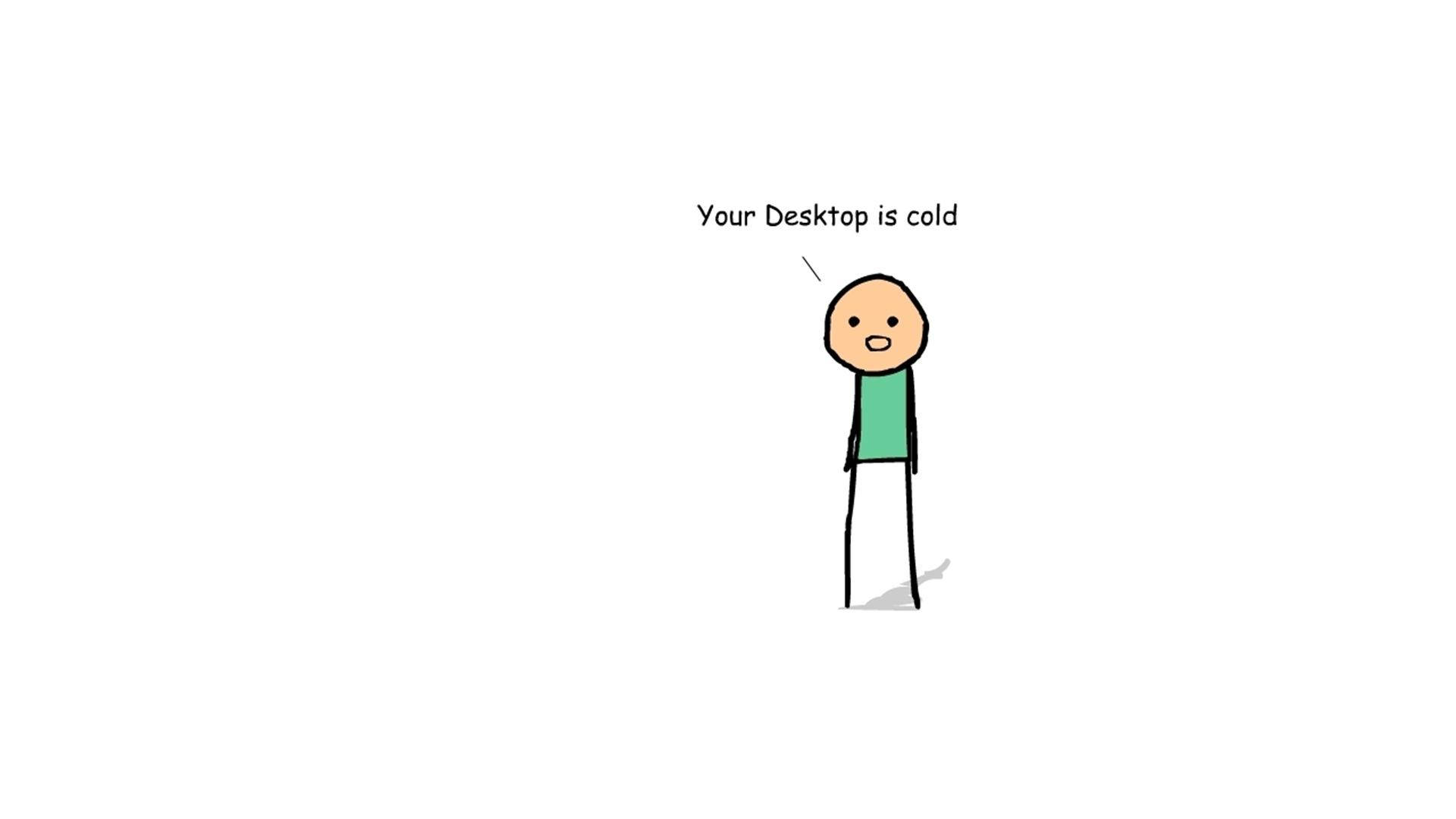 Cyanide And Happiness, minimalist stick figure, green shirt, Full HD Desktop Wallpaper