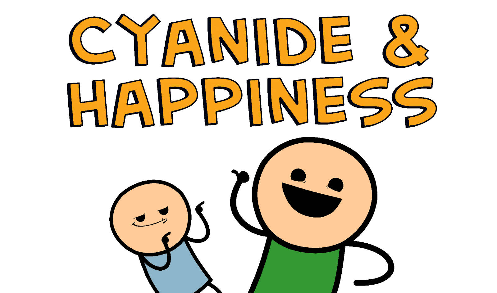 Cyanide And Happiness, orange, grinning, HD Desktop Wallpaper