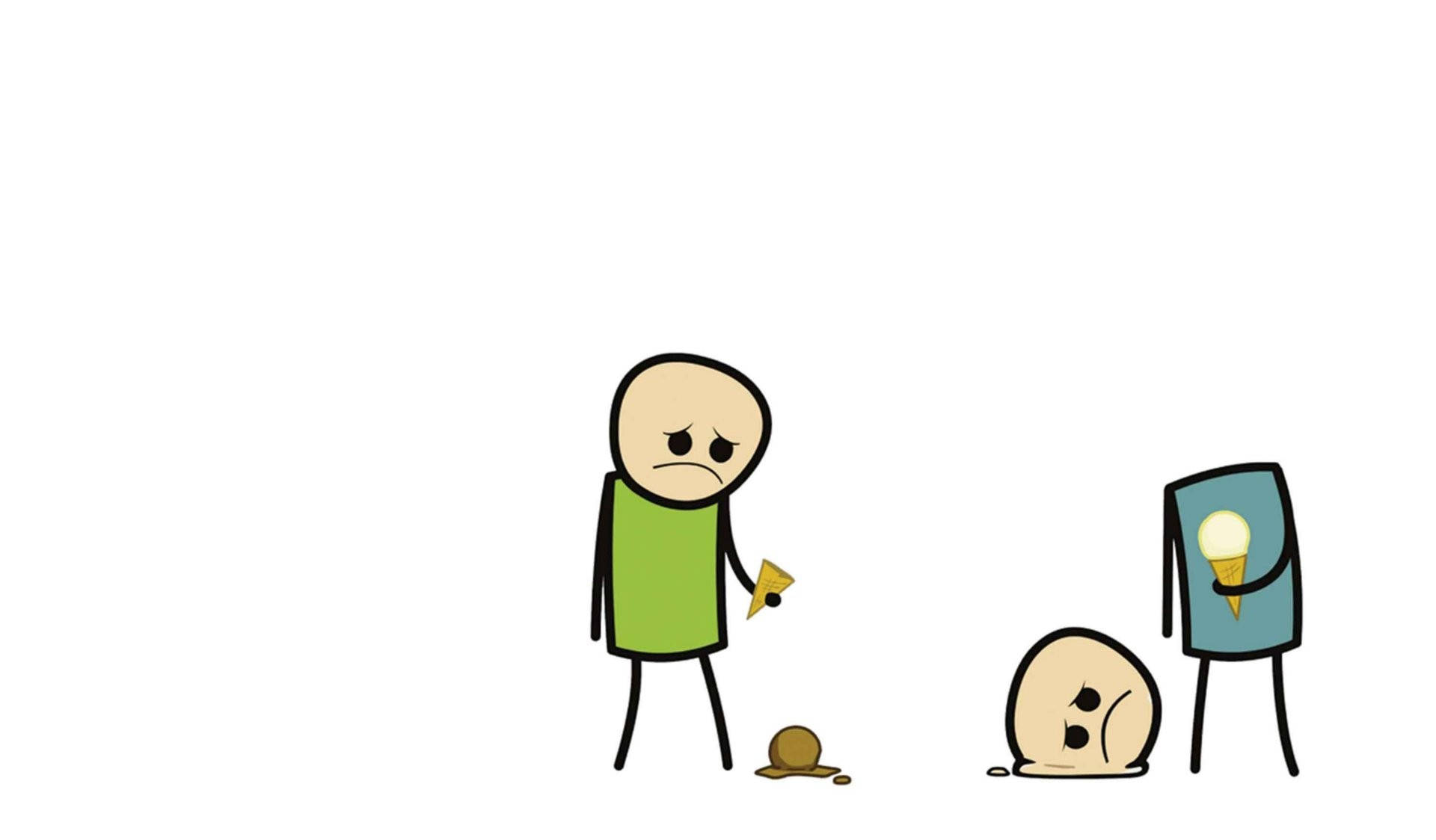 Cyanide and Happiness, stick figures, sad faces, Full HD Desktop Wallpaper