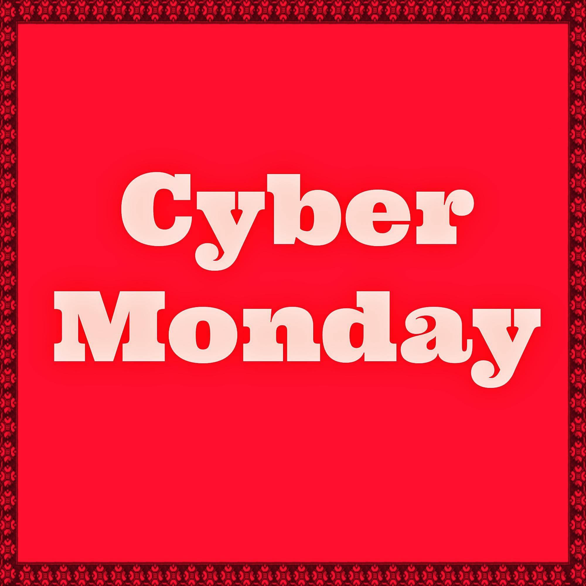 Cyber Monday, red, white, Full HD Desktop Wallpaper